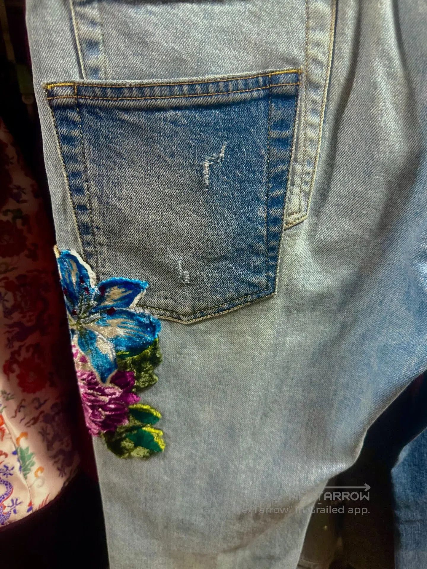 Dolce & Gabbana Dolce & Gabbana Limited Angel Flower Jeans. Size US 36 / EU 52 - 8 Thumbnail