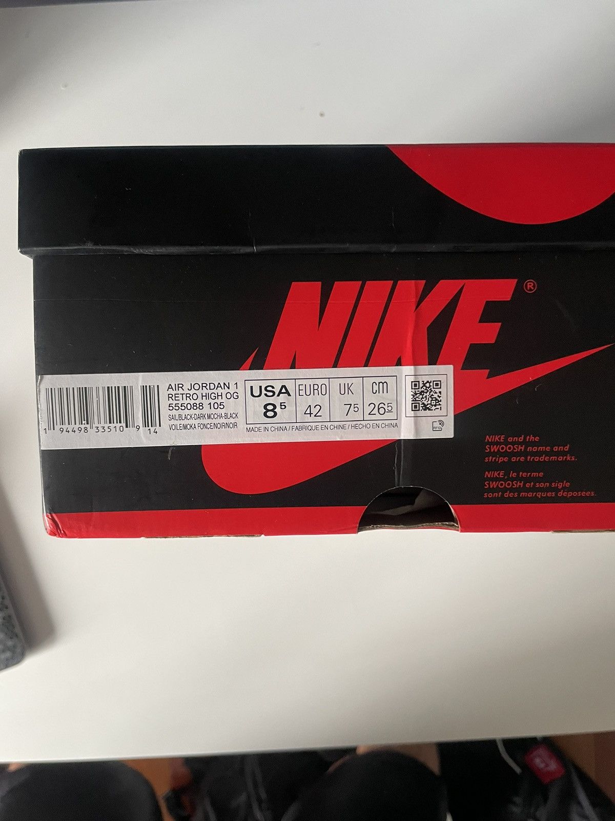 Jordan Brand × Nike Jordan 1 Mocha Size US 8.5 / EU 41-42 - 2 Thumbnail
