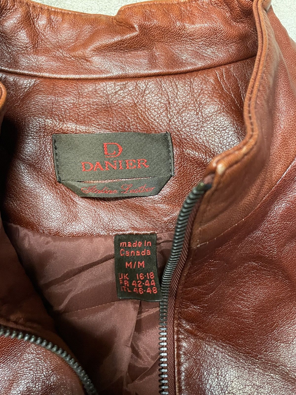 Danier Brown Fitted Danier Leather Jacket Size M / US 6-8 / IT 42-44 - 4 Thumbnail