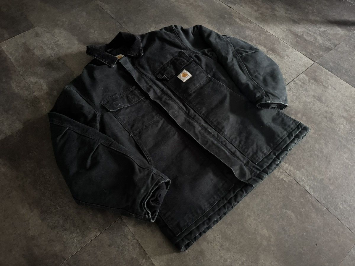 Carhartt 38 Med Carhartt Black Chore Jacket Arctic Detroit C03 BLK Size US M / EU 48-50 / 2 - 5 Thumbnail