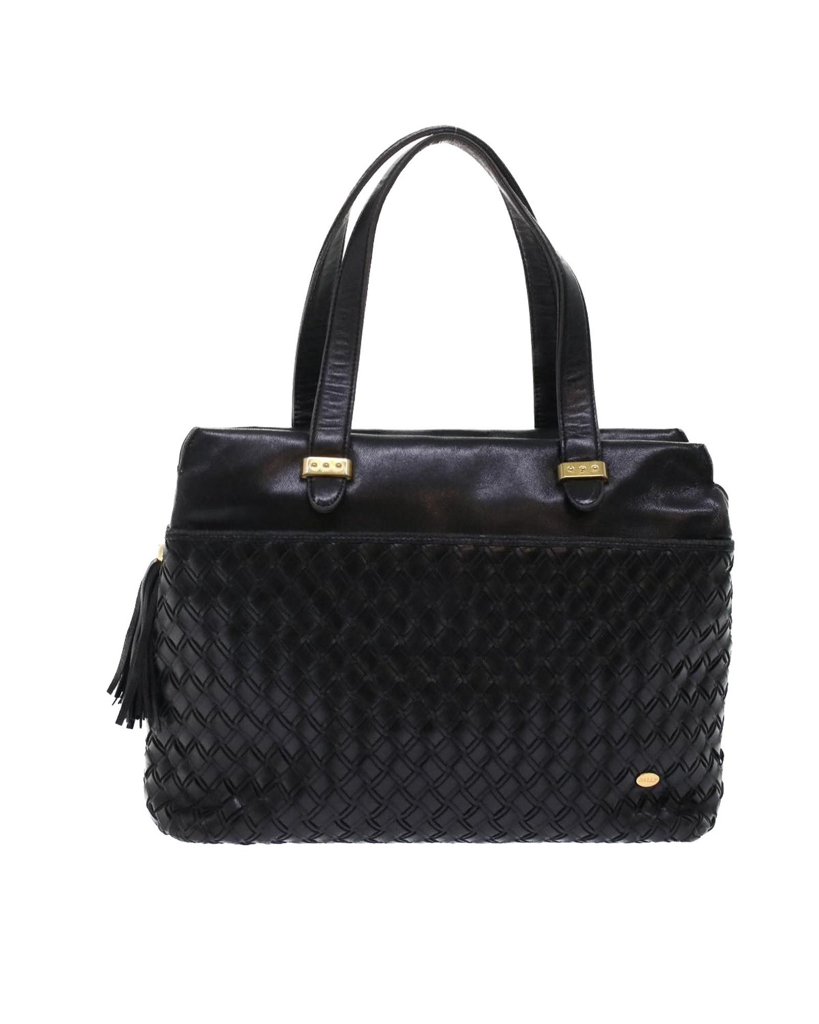 image of Bally Black Leather Hand Bag, Women's