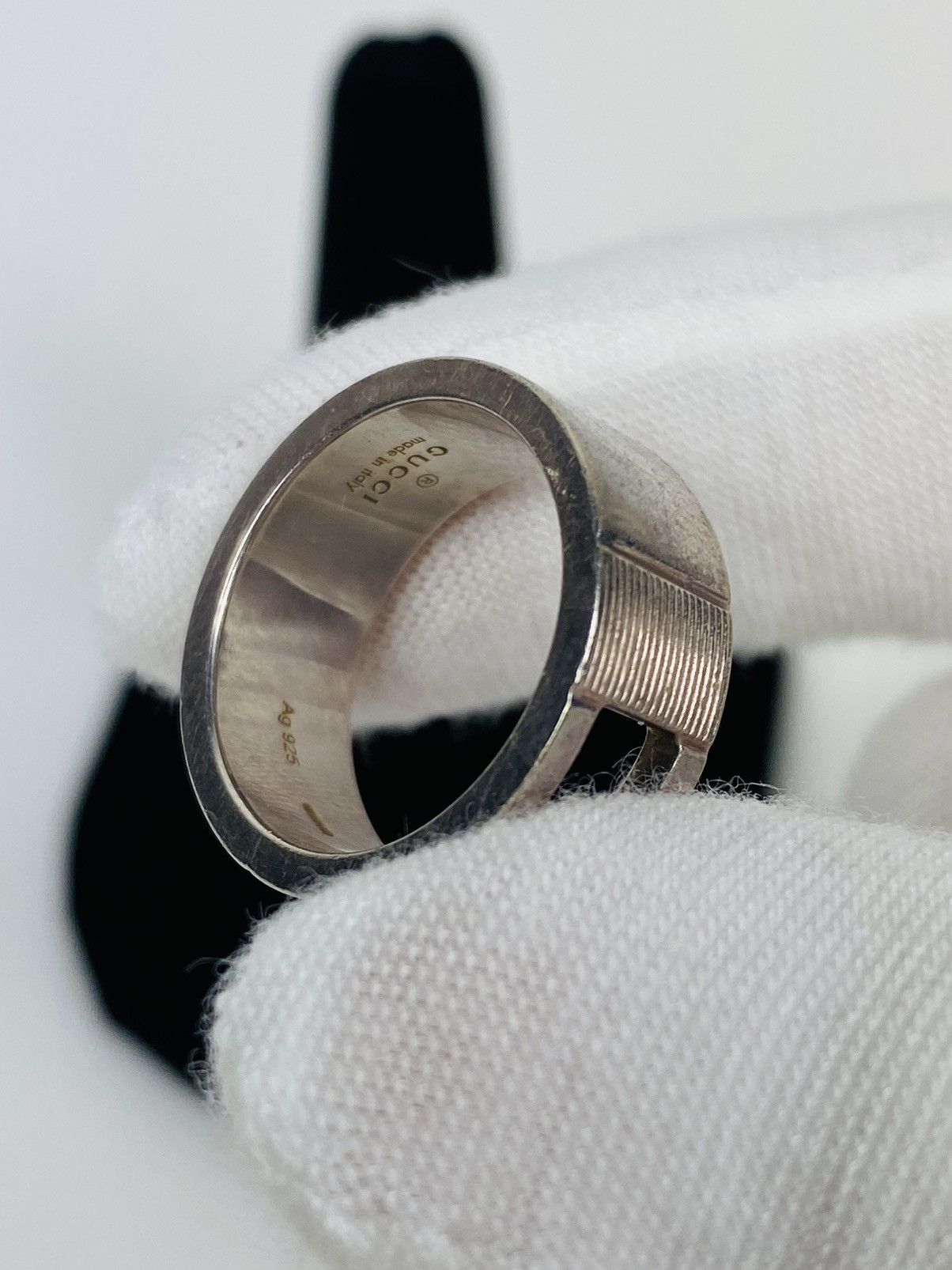 Gucci Gucci .925 Silver G Ring Size 13 Size ONE SIZE - 6 Thumbnail