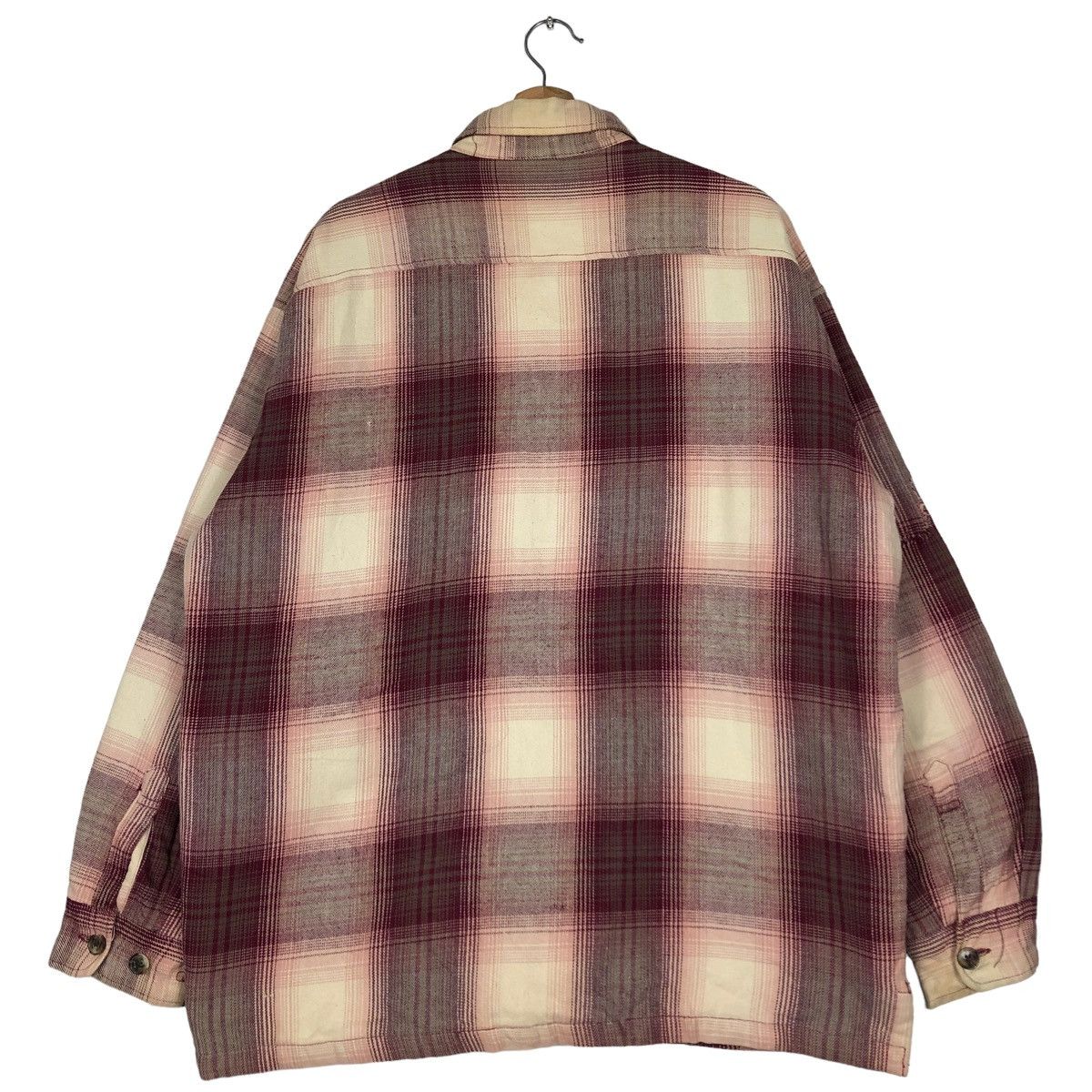 Flannel 🔥Vintage Wool Jacket Sea Hop Issey Miyake Tartan Design Size US L / EU 52-54 / 3 - 8 Thumbnail