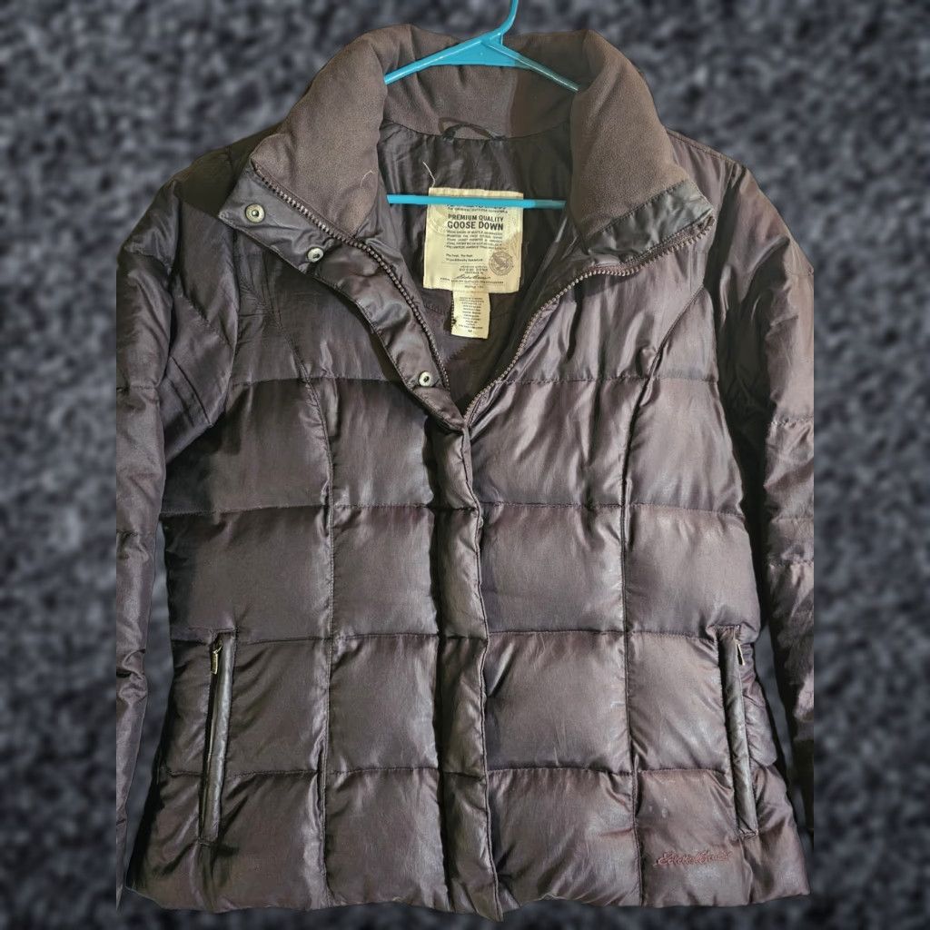 Eddie Bauer Eddie Bauer Premium Quality Goose Down Puffer Jacket Womens Med Plum Purple Size M / US 6-8 / IT 42-44 - 1 Thumbnail