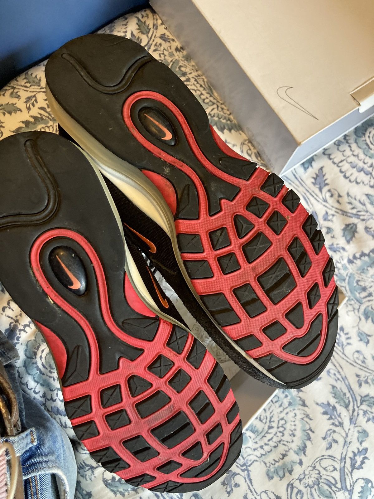 Nike Nike Air Max 97 Sunset Men’s Sneakers Black/Purple/Orange Size US 13 / EU 46 - 2 Thumbnail