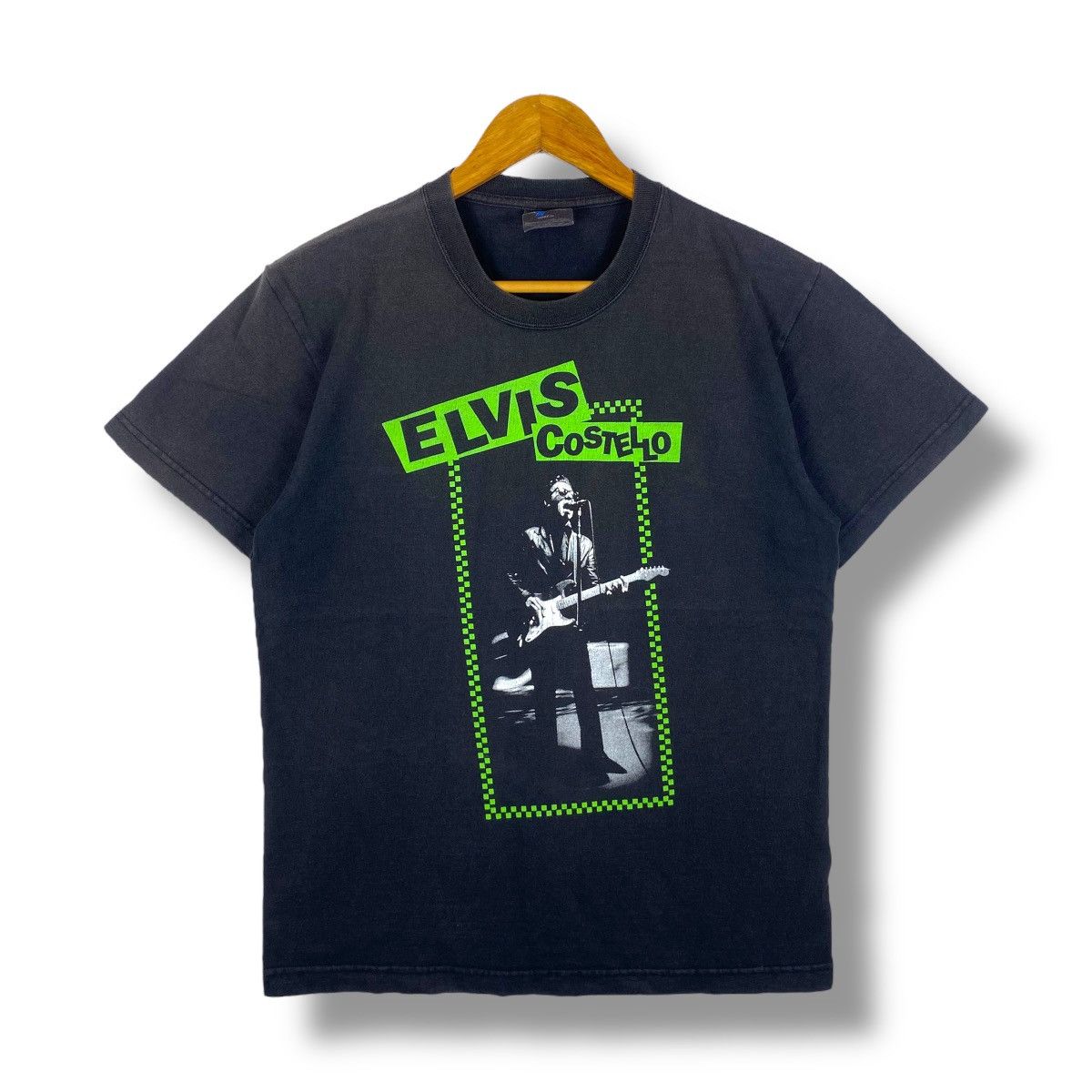 Band Tees × Vintage Vintage ELVIS COSTELLO Promo Tour Tee Shirt Medium Size Size US M / EU 48-50 / 2 - 1 Thumbnail