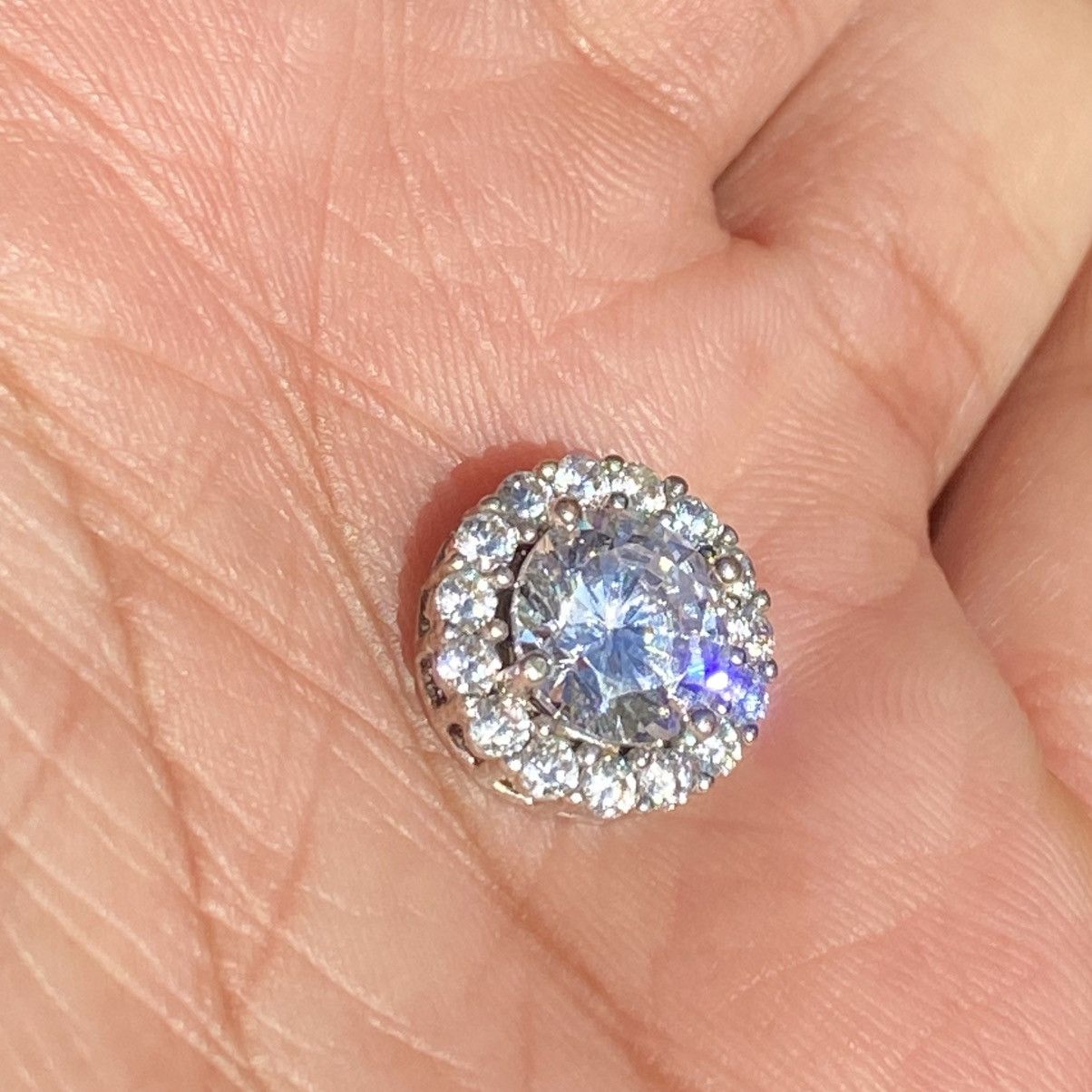 Other 💎 Vintage Sun BR ( Sun Diamond ) Rhodium Pendant diamond💎 Size ONE SIZE - 1 Thumbnail