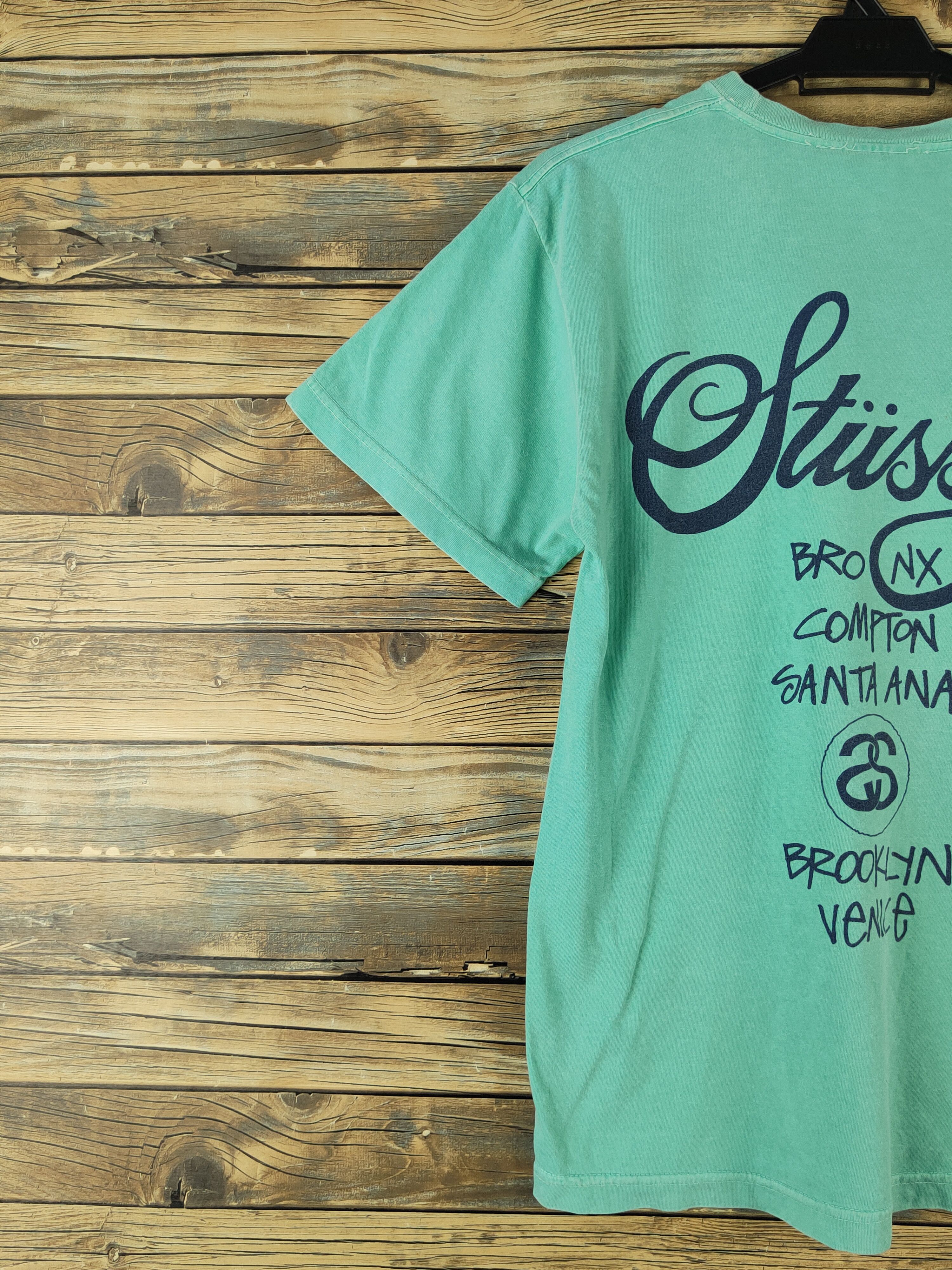 Stussy DL Stussy Turquoise Short Sleeve T-shirt #1452 Size US S / EU 44-46 / 1 - 10 Thumbnail
