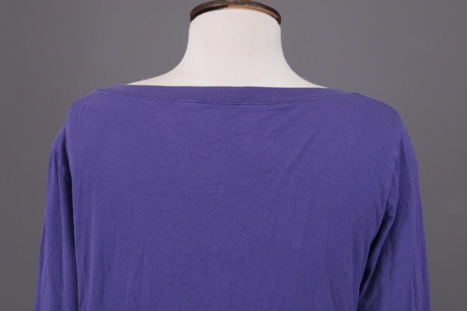 John Galliano Galliano Purple Big Logo A-Line Knee Lenght Dress Sz L Size L / US 10 / IT 46 - 12 Thumbnail