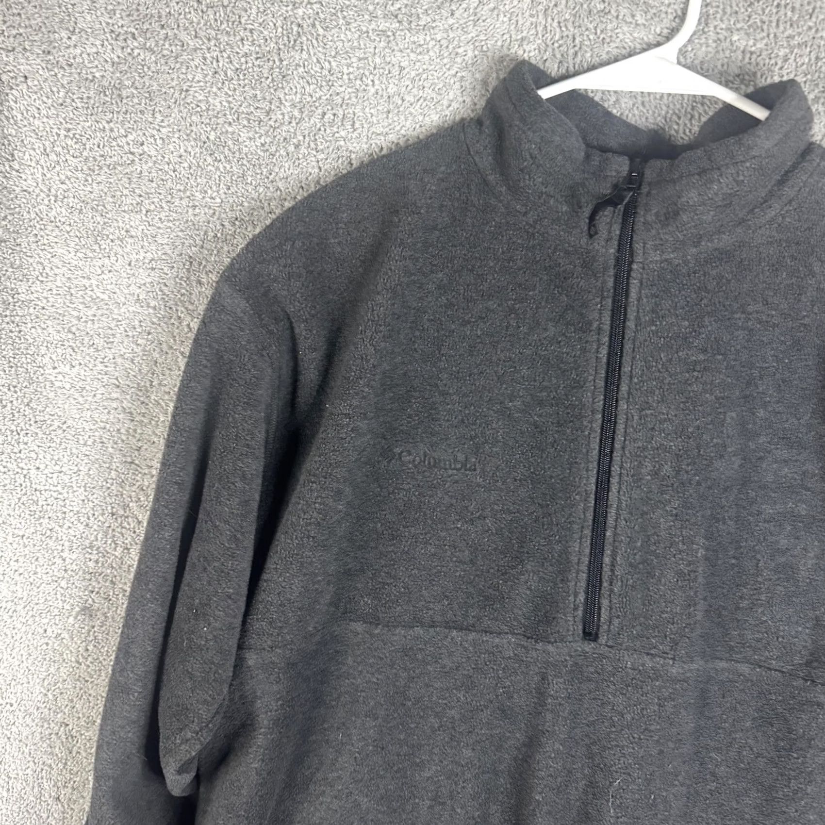 Vintage Columbia Fleece Jacket Mens XL Gray 1/4 Zip Pullover Stand Collar Outdoor Casual Warm Windbreaker Jacket Mens XL Gray Size US XL / EU 56 / 4 - 5 Thumbnail