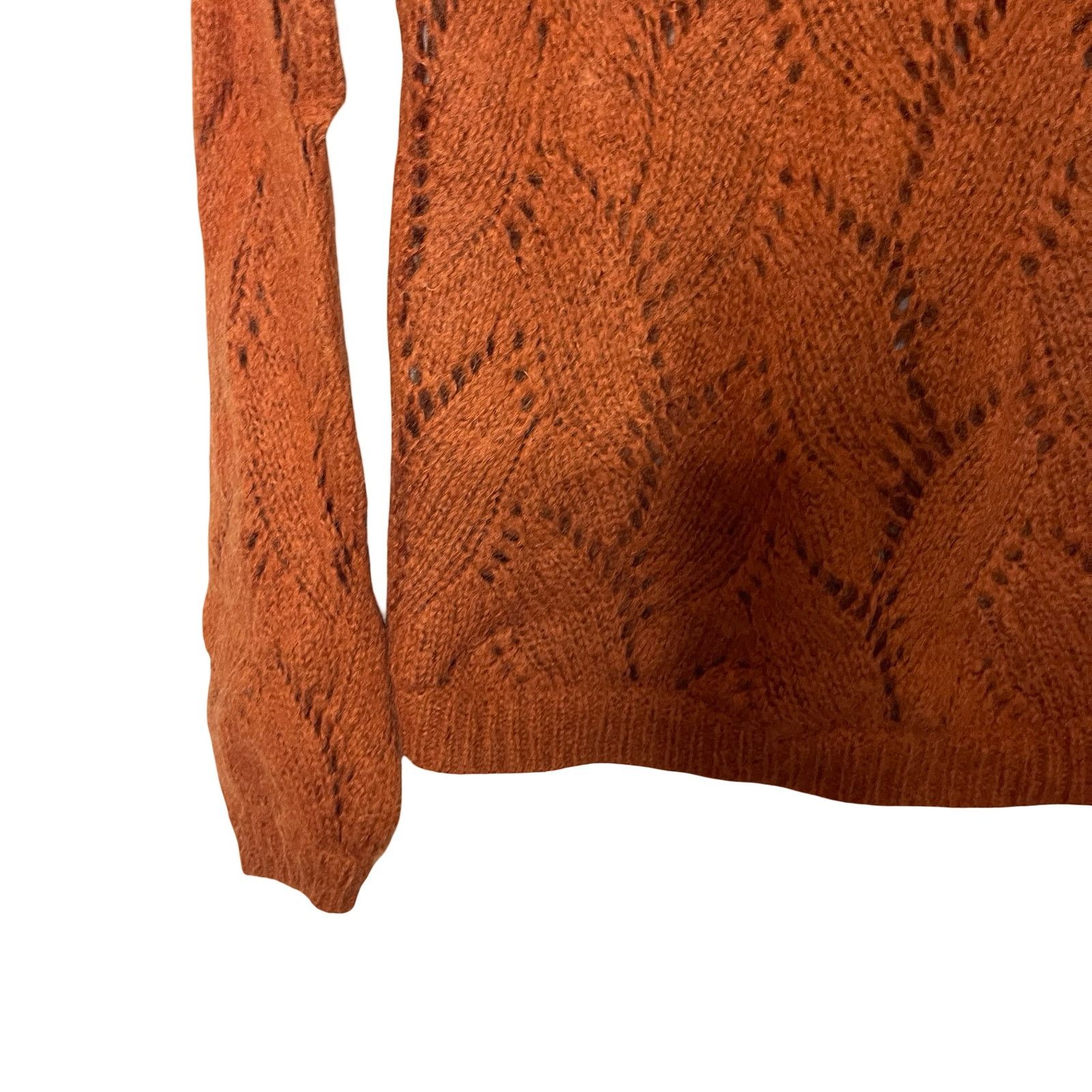 Sezane SEZANE Avril Jumper Sweater Mohair Wool Blend Cinnamon sz XS Size XS / US 0-2 / IT 36-38 - 4 Thumbnail