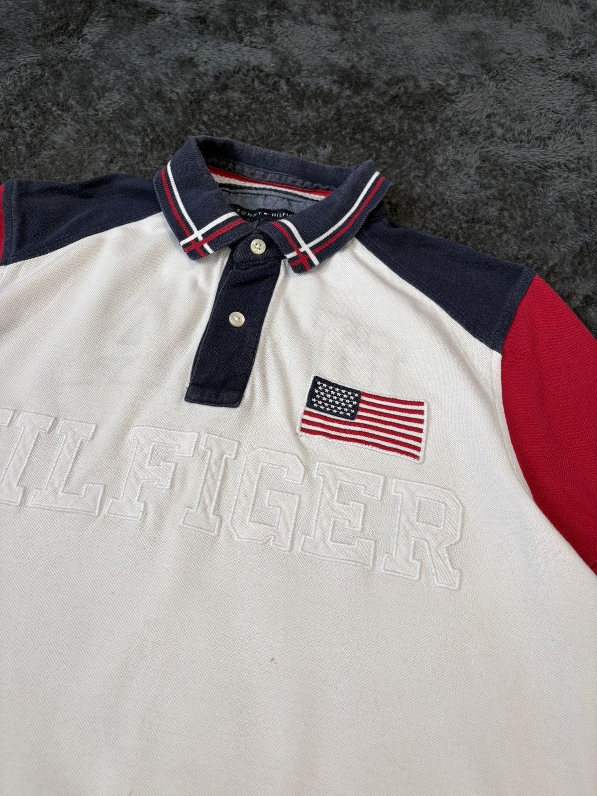 Tommy Hilfiger Tommy Hilfiger USA Ralph Lauren Chief Keef Style Polo Size US M / EU 48-50 / 2 - 2 Thumbnail
