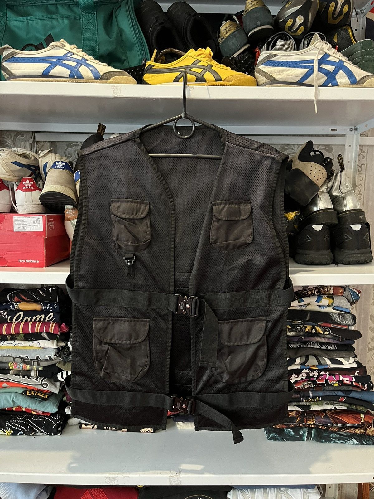 Japanese Brand Vintage Modular tech vest Multi pockets jacket Size US L / EU 52-54 / 3 - 8 Thumbnail