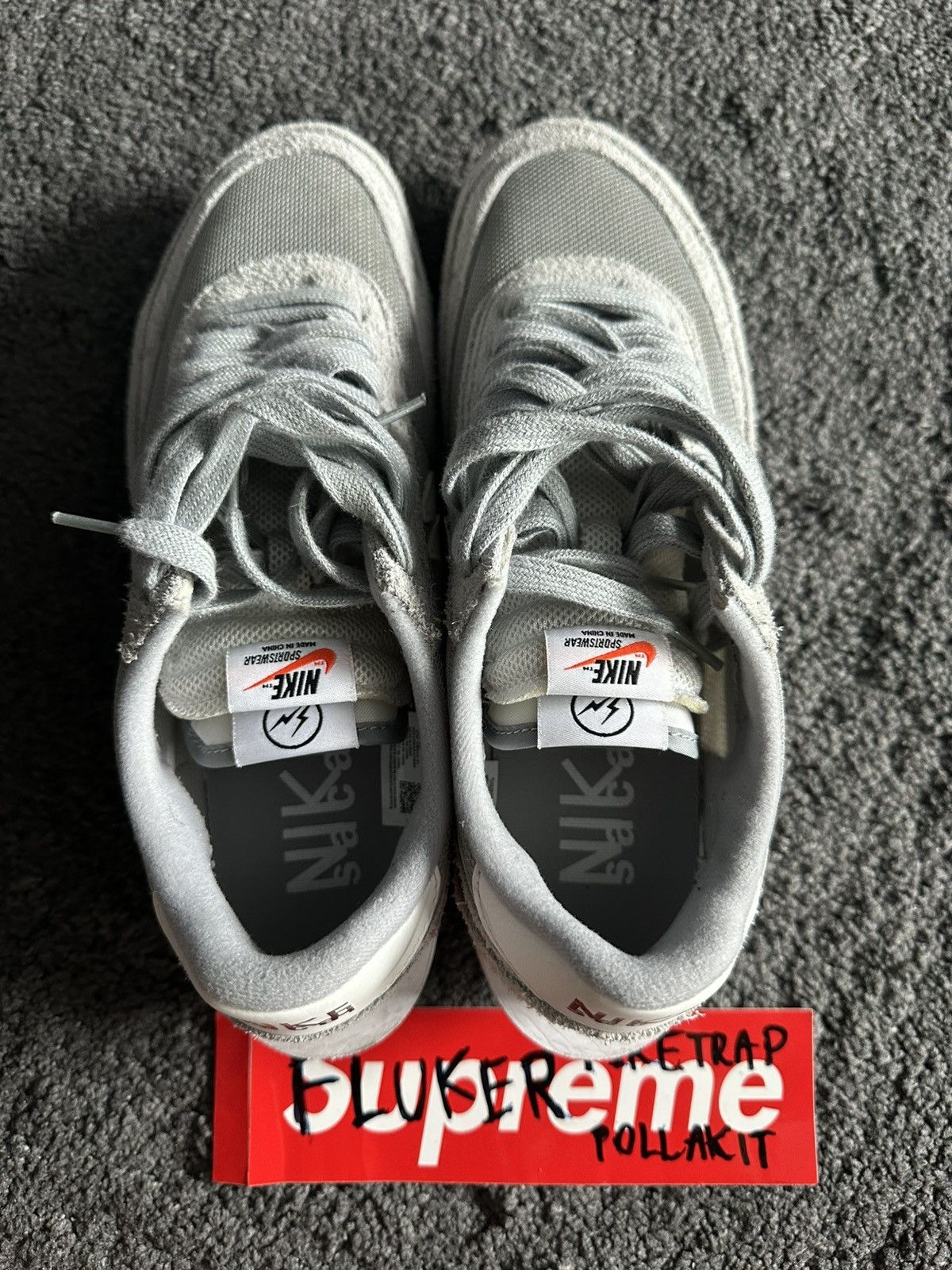 Fragment Design × Nike × Sacai Nike LDWaffle sacai Fragment "Light Smoke Grey - NO BOX Size US 10 / EU 43 - 5 Thumbnail