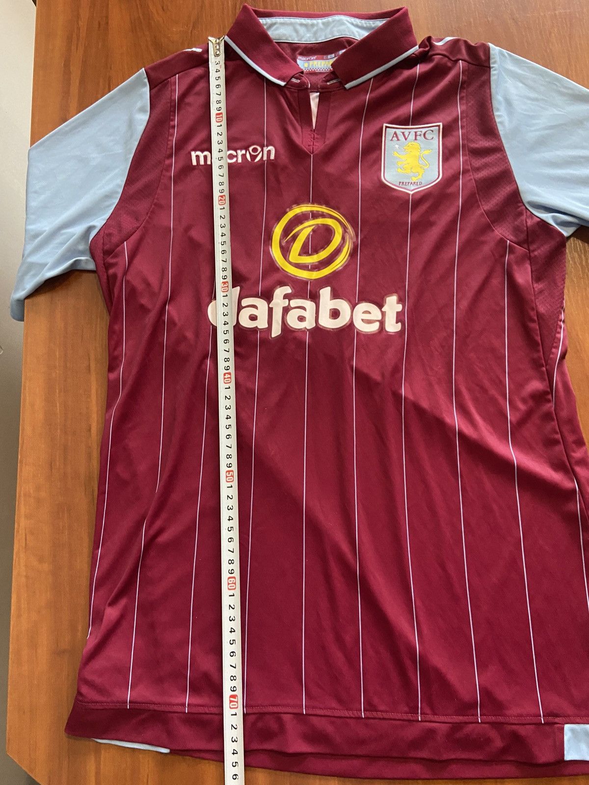 Macron 2015/16 Macron Aston Villa Home Soccer Jersey Men’s Size XL Size US XL / EU 56 / 4 - 11 Thumbnail