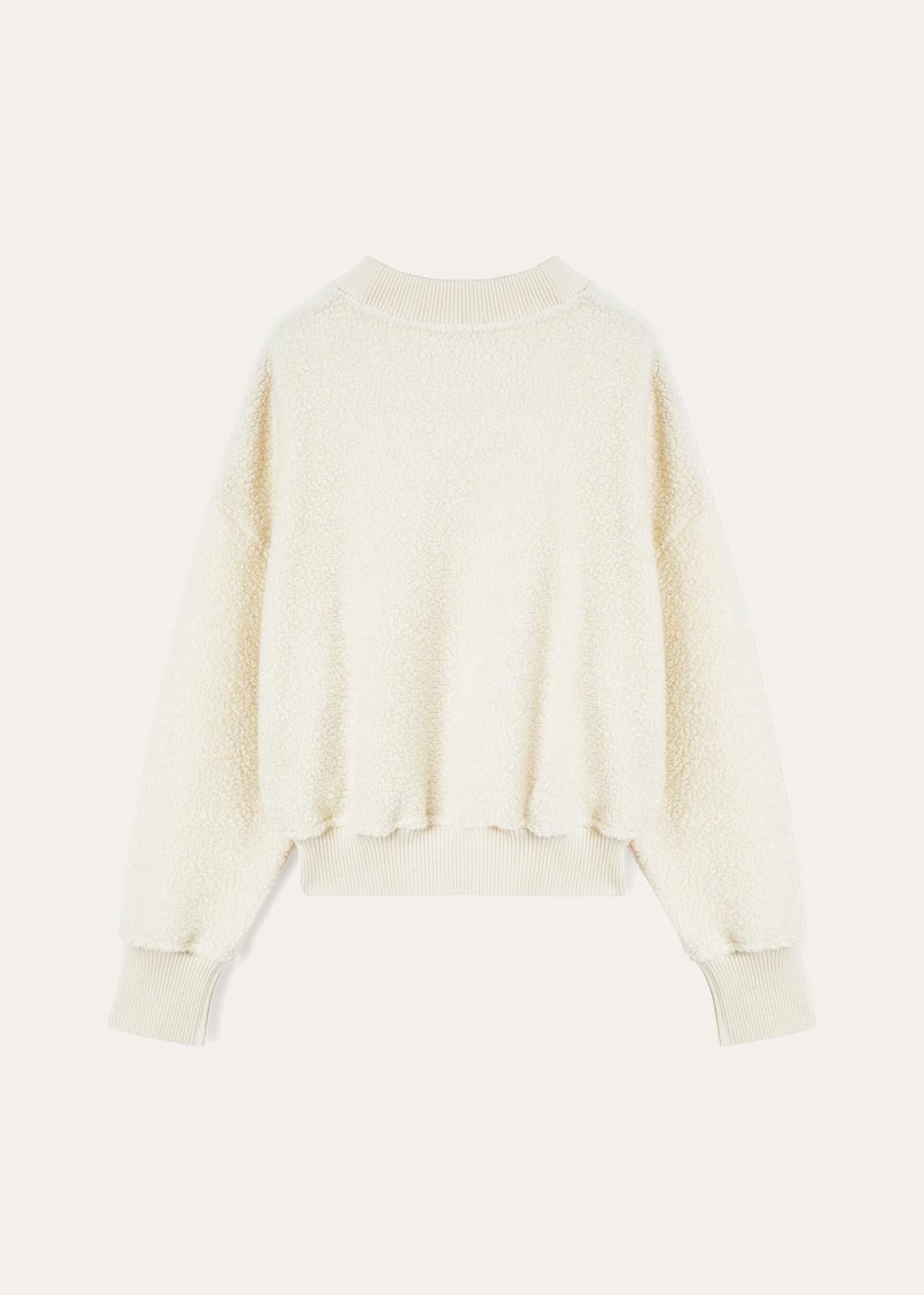 Loro Piana o1srvl11e1124 Cocooning Cropped Crew-Neck Sweatshirt Size S / US 4 / IT 40 - 2 Thumbnail