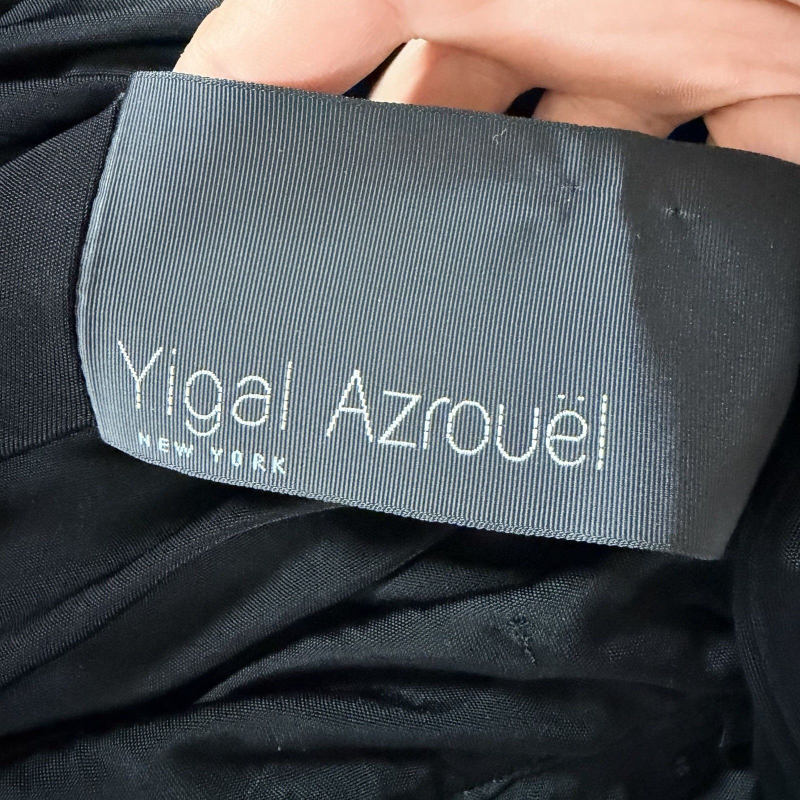 Yigal Azrouel Yigal Azrouel Dress Womens 2 Black One Shoulder Ruched USA Size XS / US 0-2 / IT 36-38 - 10 Thumbnail