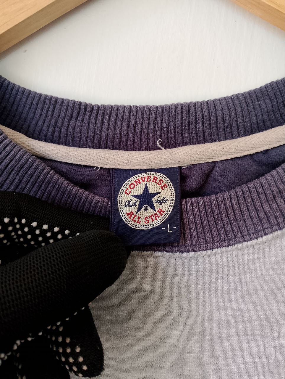 Converse Vintage CONVERSE Spellout Raglan Sweatshirt Size US L / EU 52-54 / 3 - 8 Thumbnail