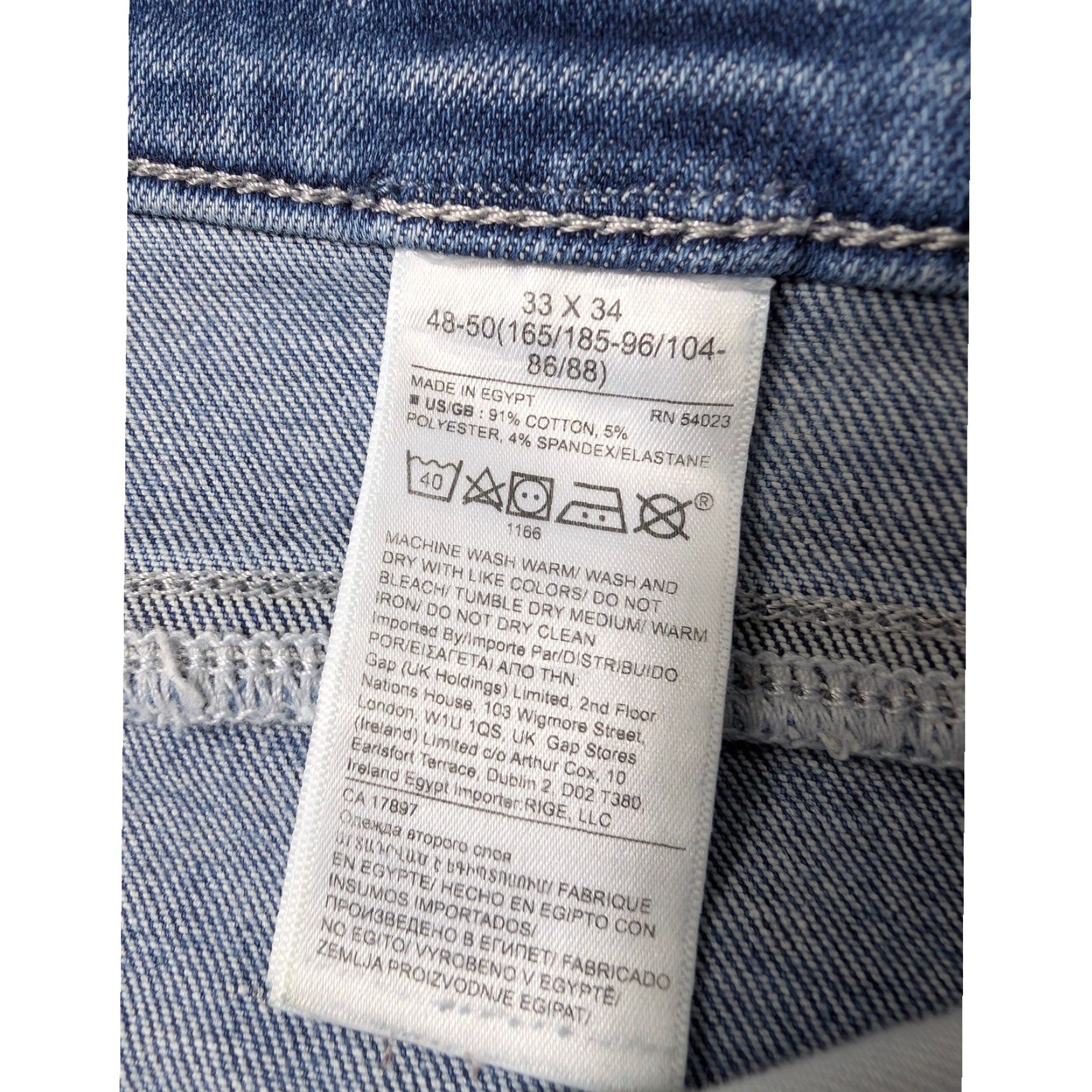 Banana Republic Banana Republic Jeans Mens 33x34 Blue Tapered Fit Ascent Wash Denim Stretch Size US 33 - 5 Thumbnail