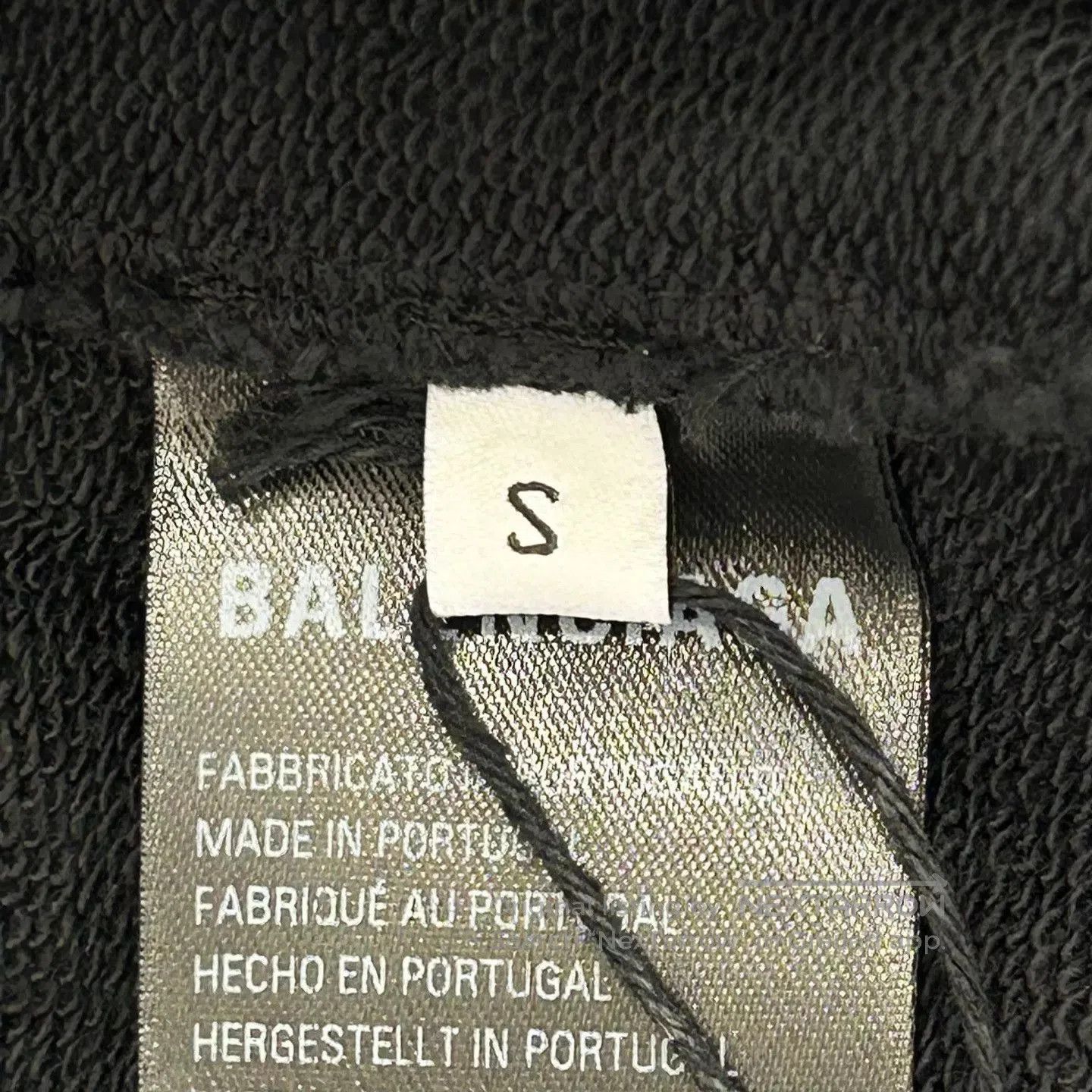 Balenciaga Black Graphic Print Hoodie with Front Pocket. Size US S / EU 44-46 / 1 - 6 Thumbnail