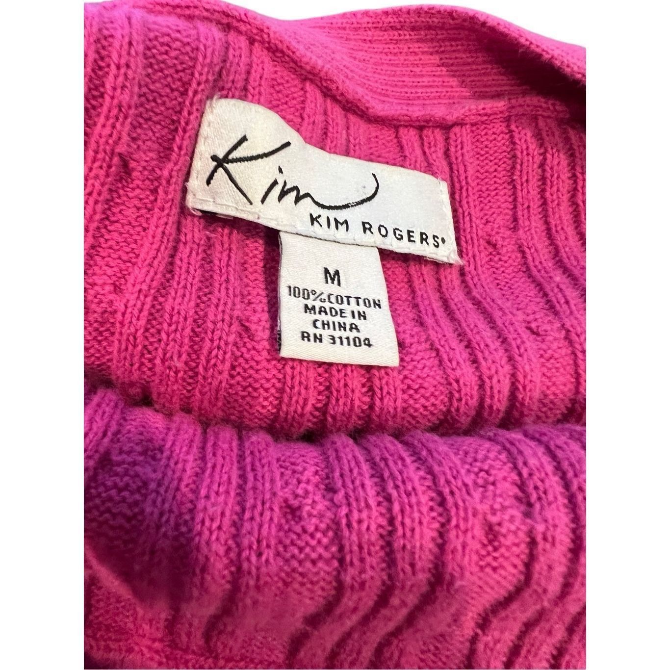 St. Johns Bay Kim Rogers Pink Sweater size M Size M / US 6-8 / IT 42-44 - 2 Thumbnail