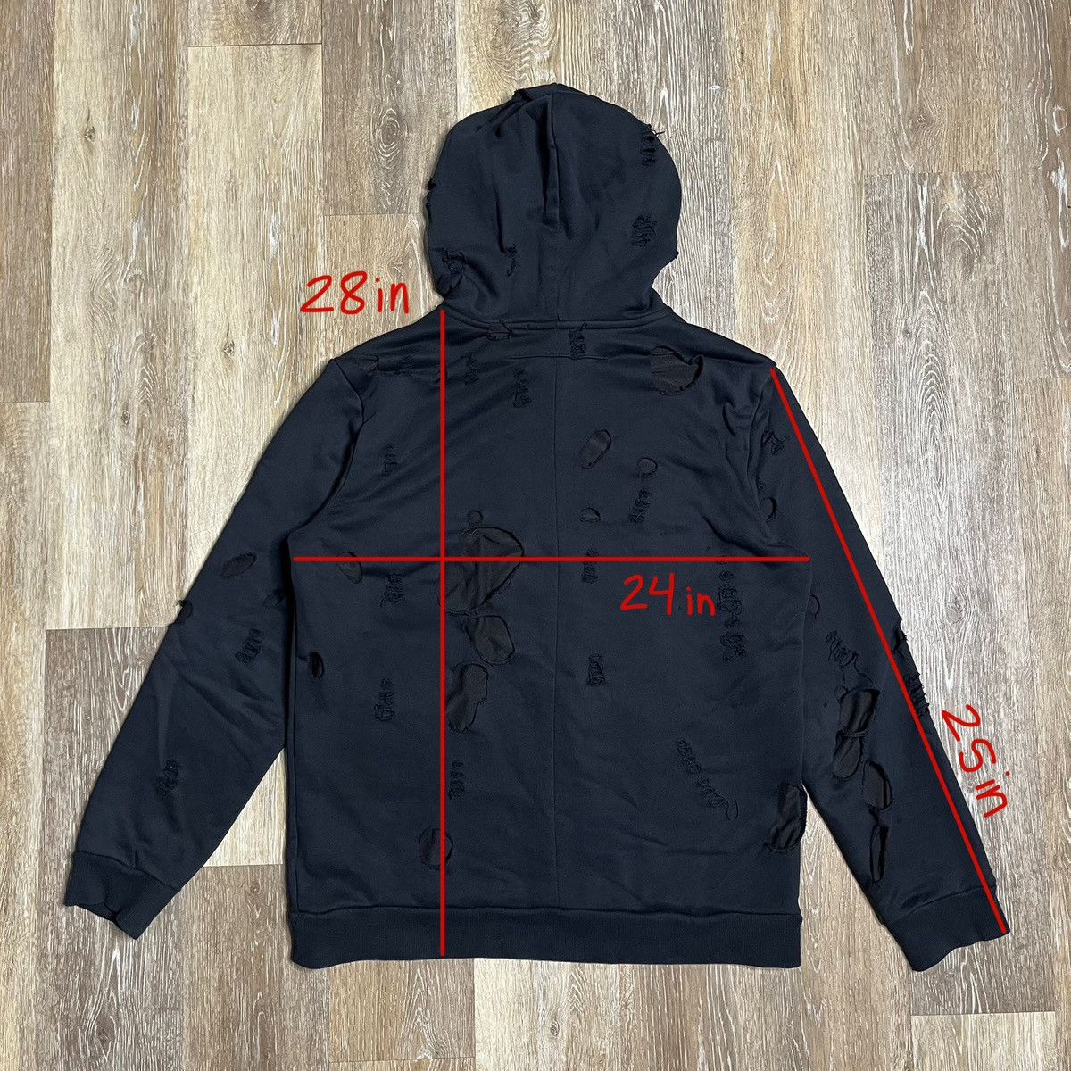 Designer × Givenchy × Riccardo Tisci RARE givenchy distressed hoodie Size US XL / EU 56 / 4 - 2 Thumbnail