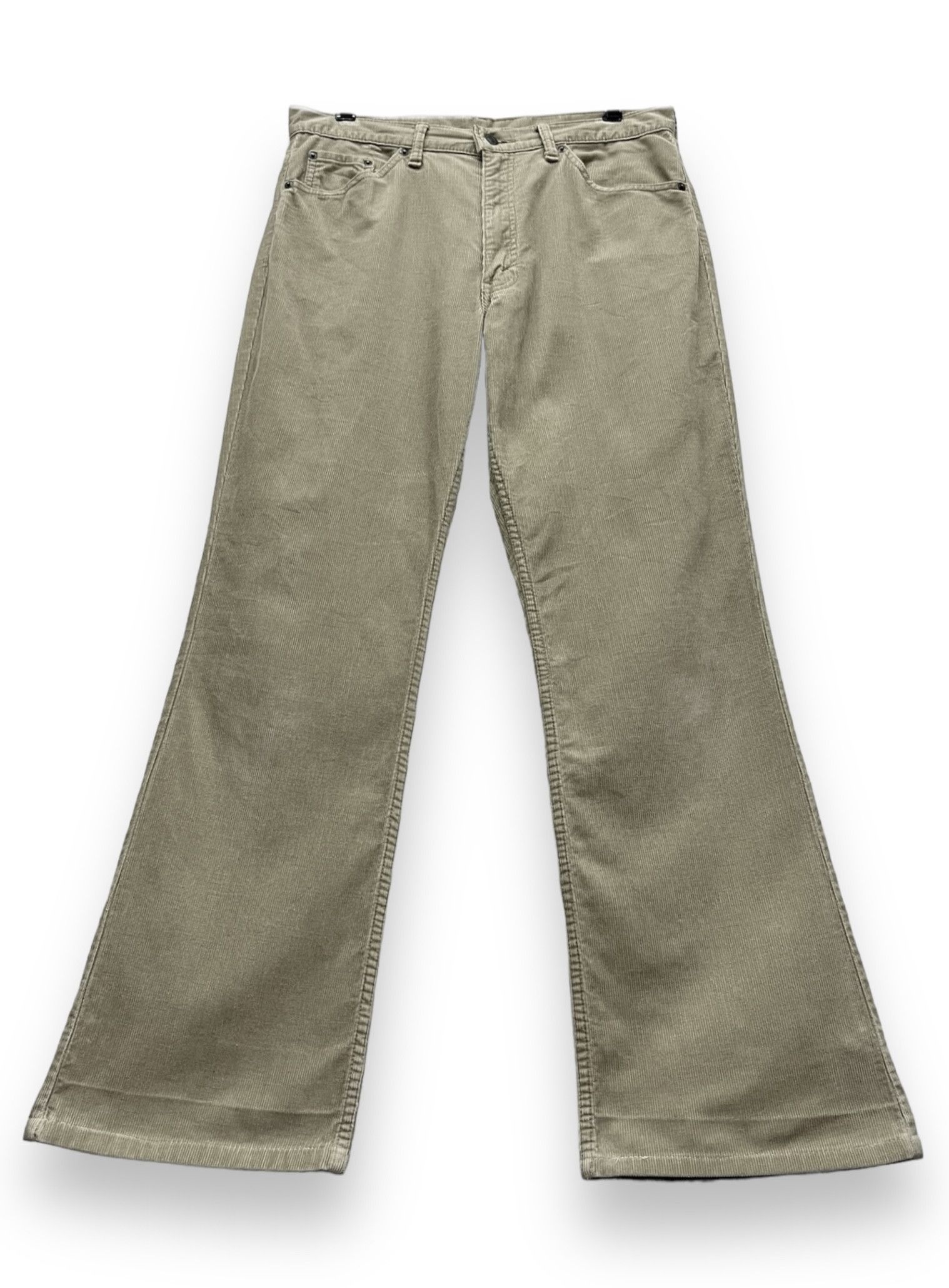 image of Corduroi Club x Levis VTG Flare90’S Levi’S 517 White Tab Japan Corduroy Pants in Brown Cream (Size 
