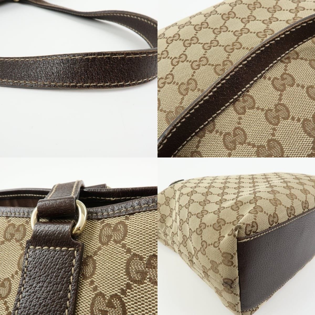 Gucci Gucci GG Canvas Tote Brown Size ONE SIZE - 4 Thumbnail