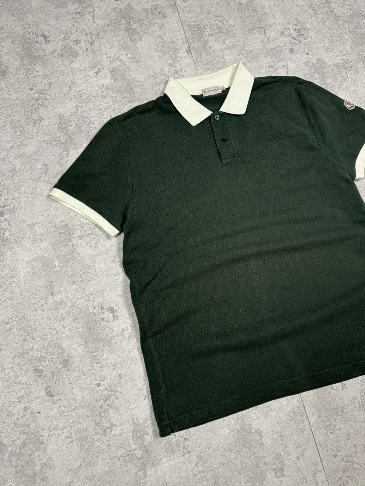 Moncler Moncler Polo T-shirt Green Size XL Size US XL / EU 56 / 4 - 2 Thumbnail