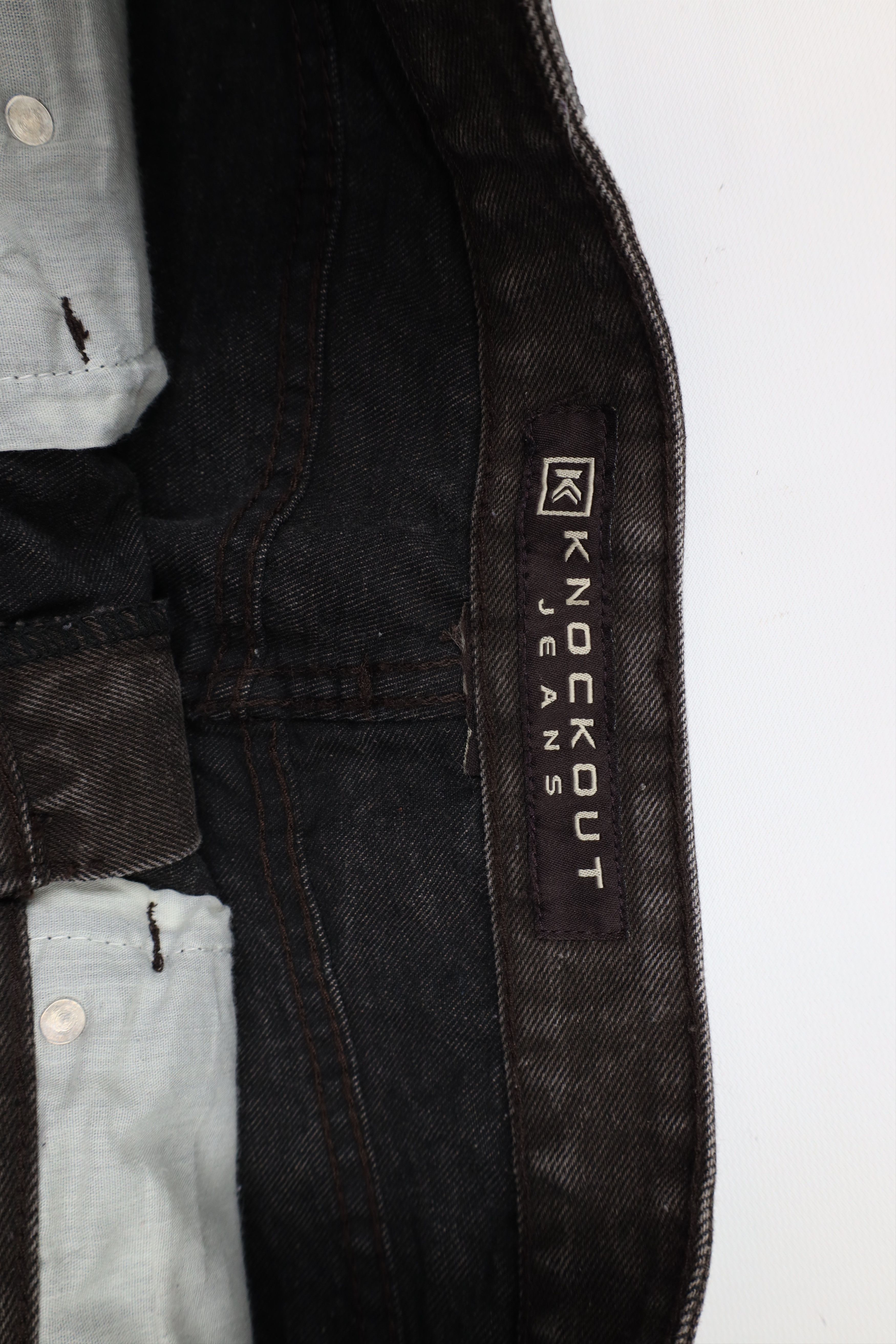 Vintage Vintage 90s Y2K Streetwear Fit Wide Leg Denim Jeans Brown Size US 34 / EU 50 - 7 Thumbnail