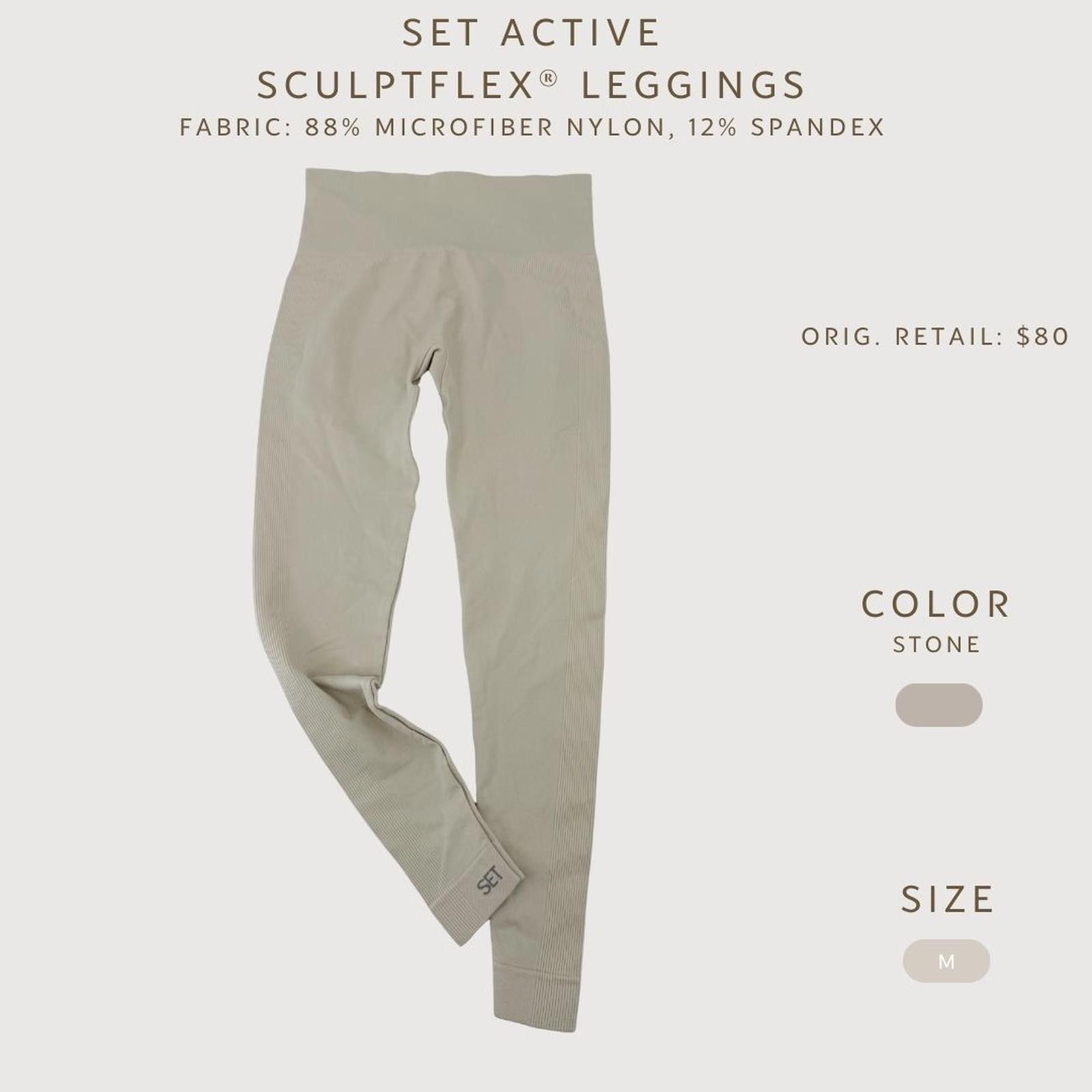 Other Set Active Sculptflex Leggings Size M High Rise Activewear Size 32" / US 10 / IT 46 - 2 Thumbnail