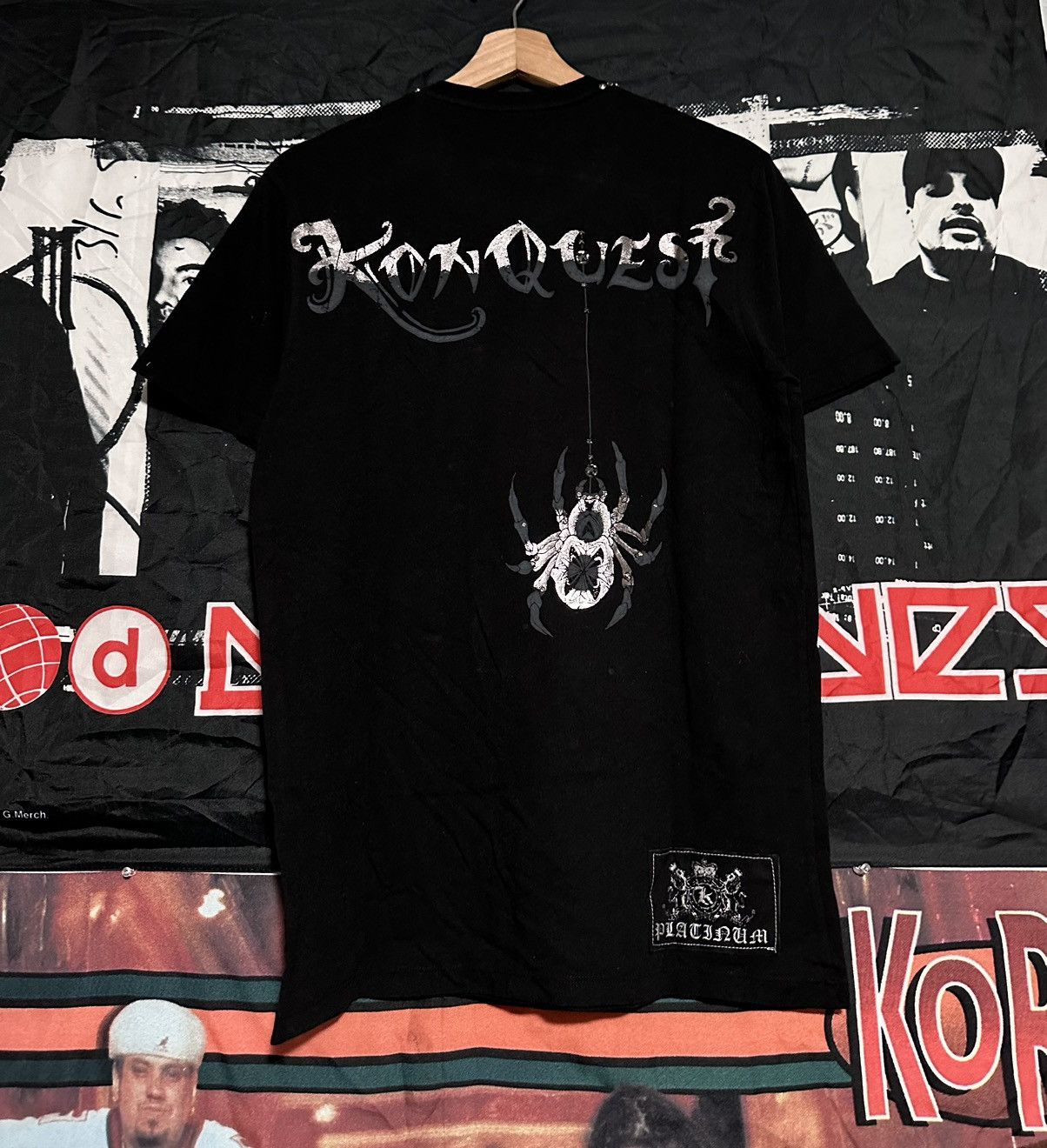 Affliction × Vintage Crazy grunge Konquest spider rhinestone shirt Size US M / EU 48-50 / 2 - 3 Thumbnail