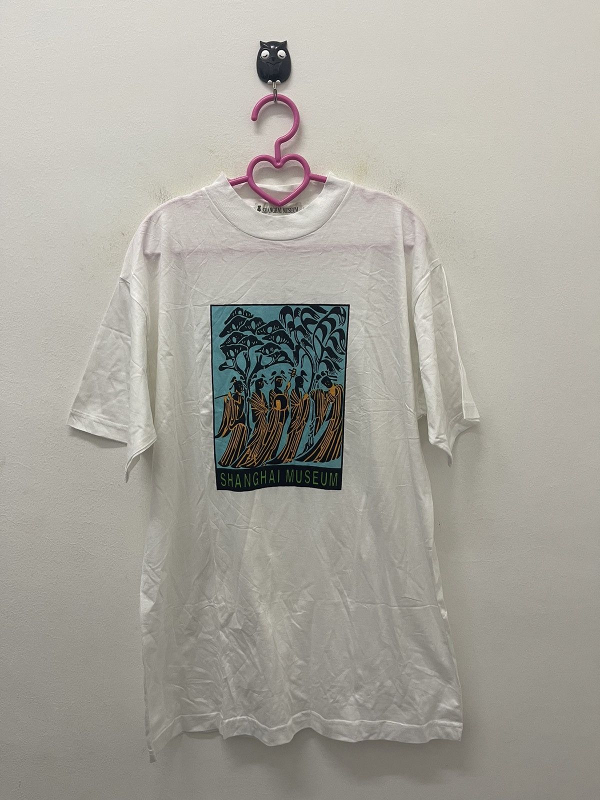 Vintage Rare 90s Vintage SHANGHAI MUSEUM MoMA Art Tee Size US M / EU 48-50 / 2 - 1 Thumbnail