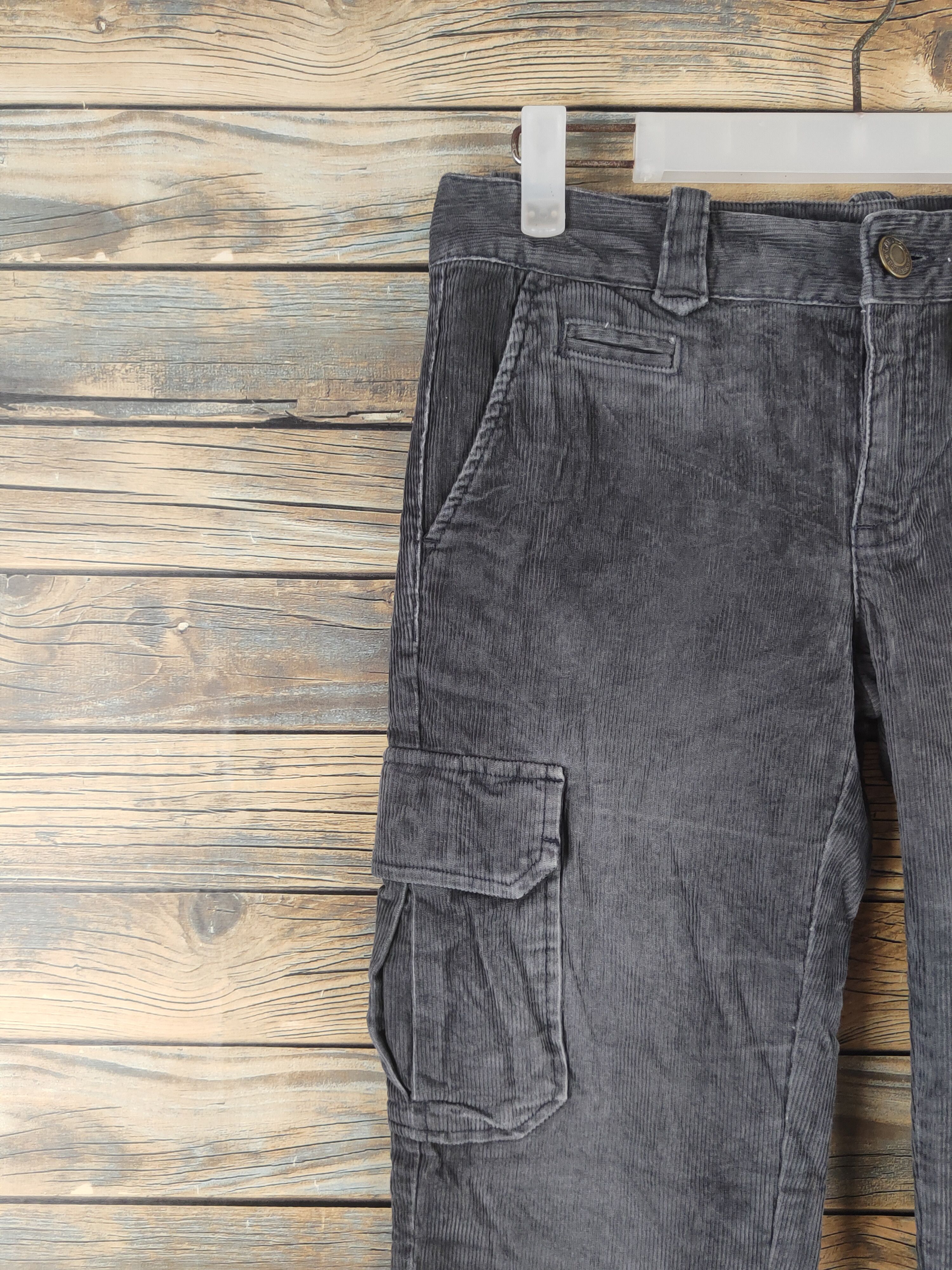 Gap DL Gap Jeans Dark Gray Multipocket Corduroy Pants #46-264T Size 28" / US 6 / IT 42 - 3 Thumbnail