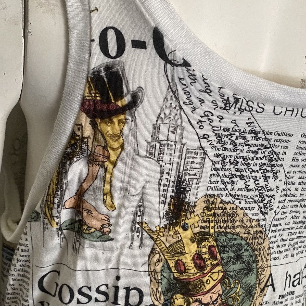 John Galliano Fall 2006 Newspaper Tank Top Size S / US 4 / IT 40 - 8 Thumbnail