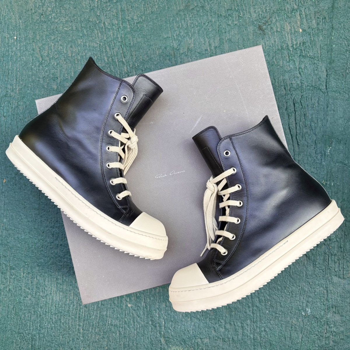 Rick Owens Rick Owens Mainline Leather Ramones High Size US 8 / EU 41 - 19 Thumbnail