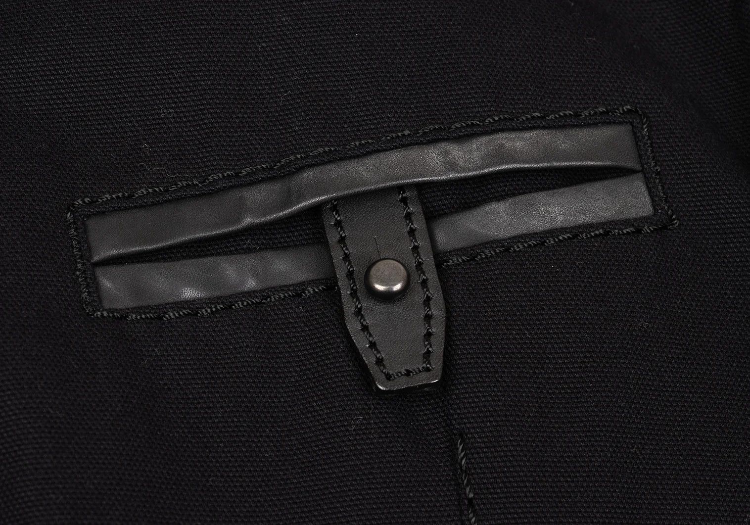 Issey Miyake Canvas Setup with Leather Piping in Black Size US M / EU 48-50 / 2 - 4 Thumbnail