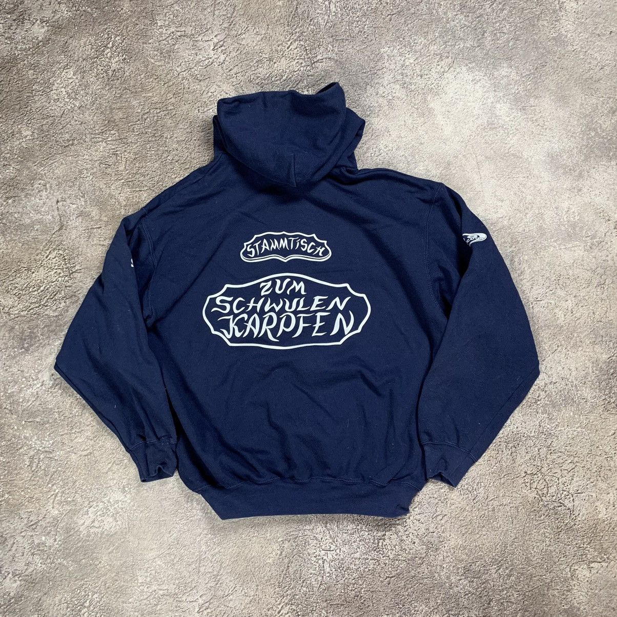 Vintage Vintage Y2K Graphic Hoodie I Like Fishing Streetwear Navy L Size US L / EU 52-54 / 3 - 6 Thumbnail