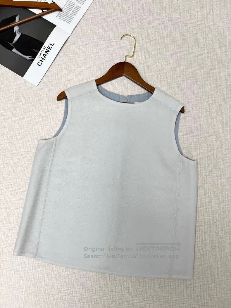 Hermes Hermes Double-sided cashmere sleeveless top Size S / US 4 / IT 40 - 3 Thumbnail