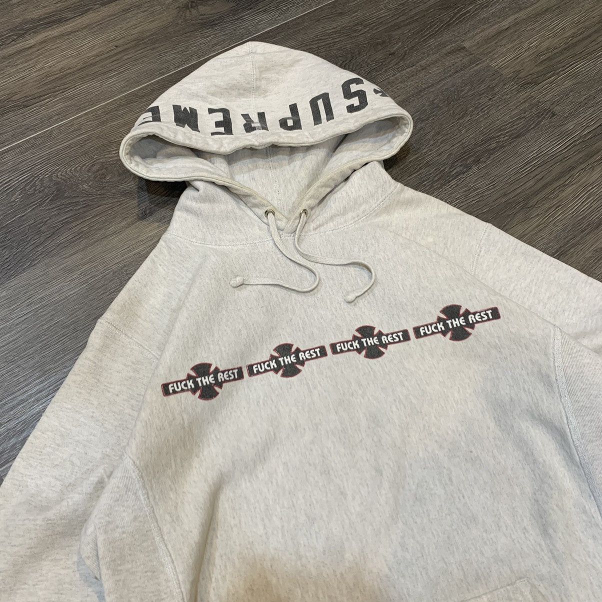 Independent Truck Co. × Supreme Supreme x Independent Truck FW15 Hooded Sweatshirt Grey Size US M / EU 48-50 / 2 - 2 Thumbnail