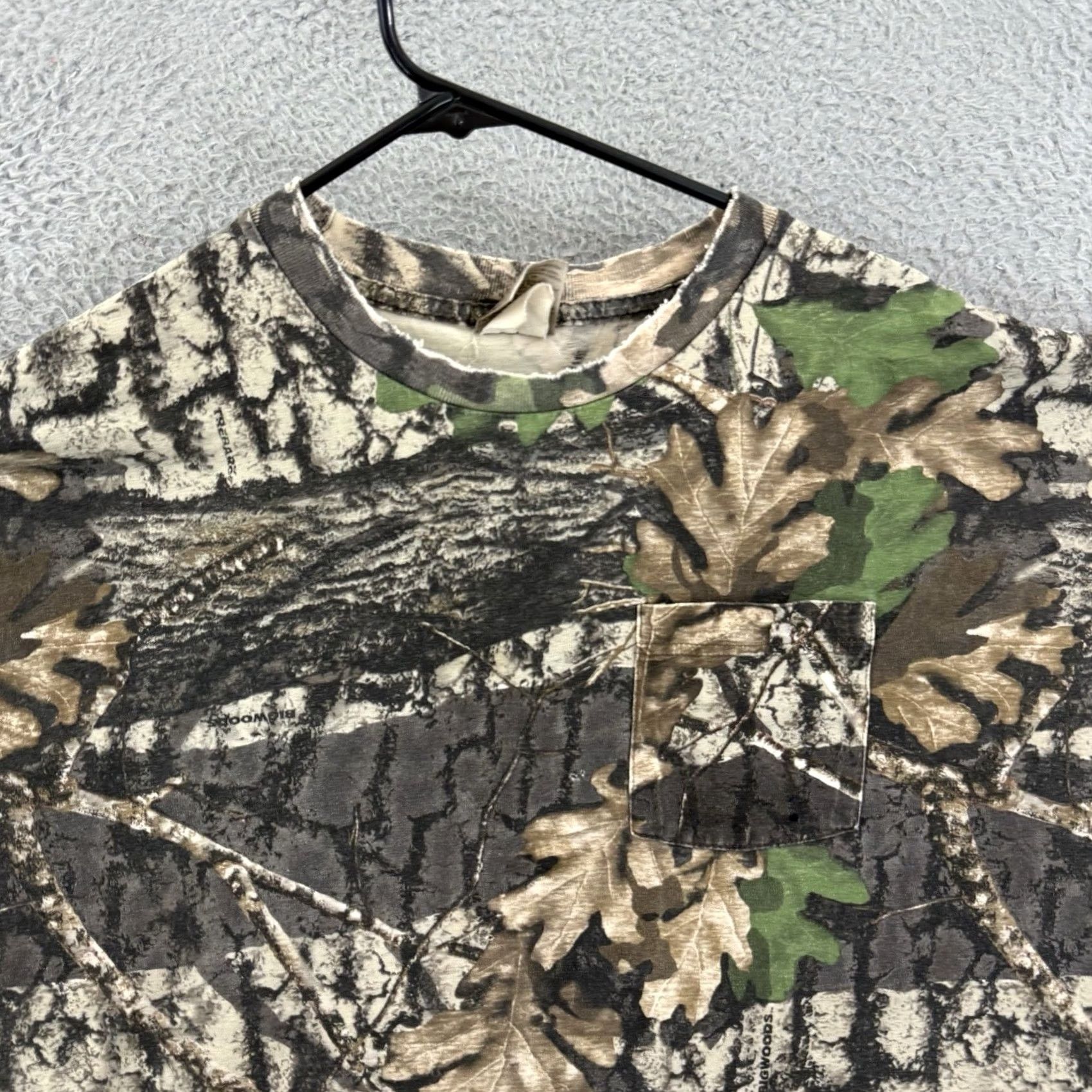 Jerzees VINTAGE Jerzees Shirt Mens 2XL Camouflage Outdoors 90s Hunting USA Brown Cotton Blend Knit Crew Neck Long Sleeve Pockets All Seasons Logo 1990s Size US XXL / EU 58 / 5 - 3 Thumbnail