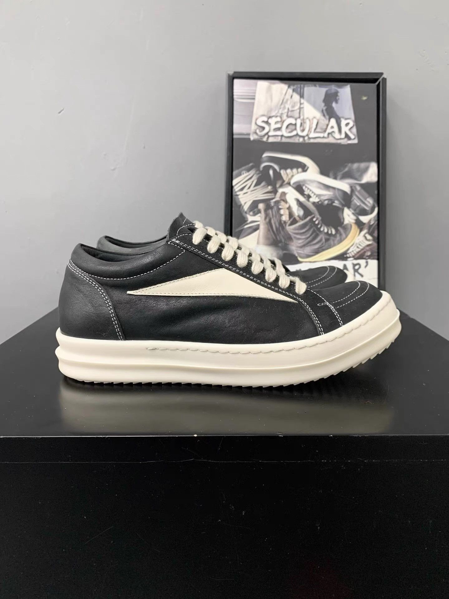 Rick Owens Rick Owens 24SS Mainline Leather Vans K34 Size US 7 / IT 37 - 4 Thumbnail