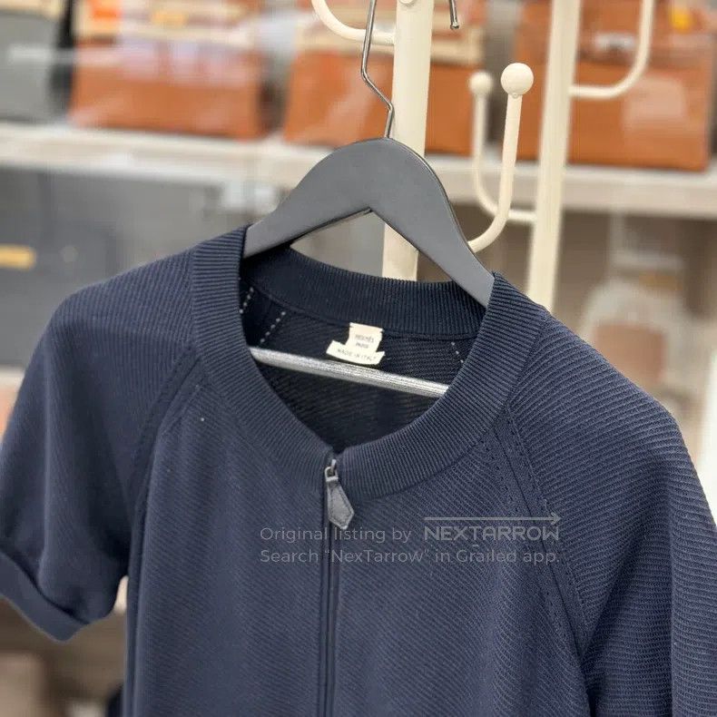 Hermes Hermes Blue Autumn and Winter Short Sleeve Sweater Size XS / US 0-2 / IT 36-38 - 2 Thumbnail