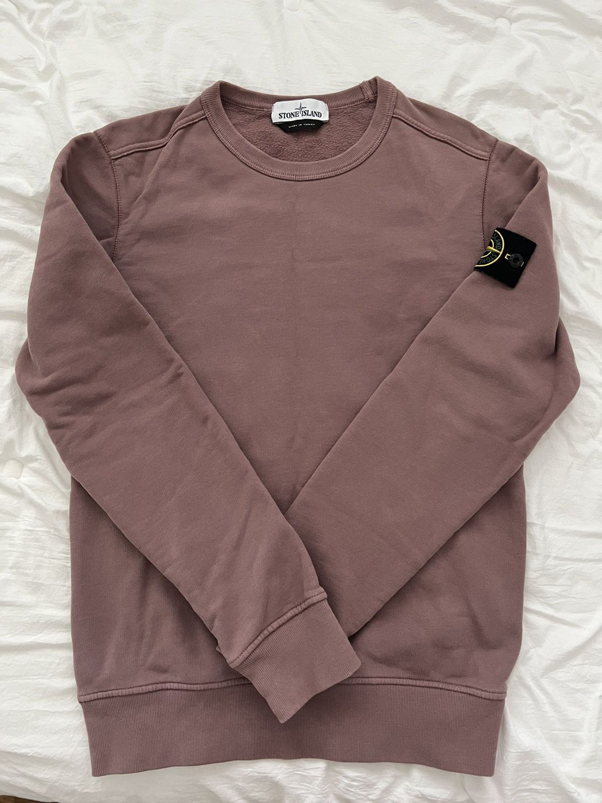 image of Stone Island Crewneck In Rose Quartz in Purple, Men's (Size Small)
