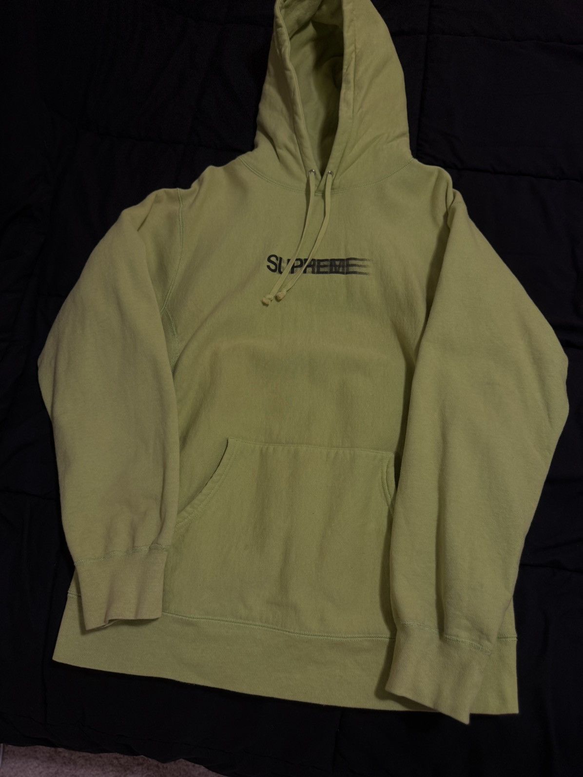 Supreme Supreme Lime Green OG Motion Logo Hoodie XL Size US XL / EU 56 / 4 - 3 Thumbnail