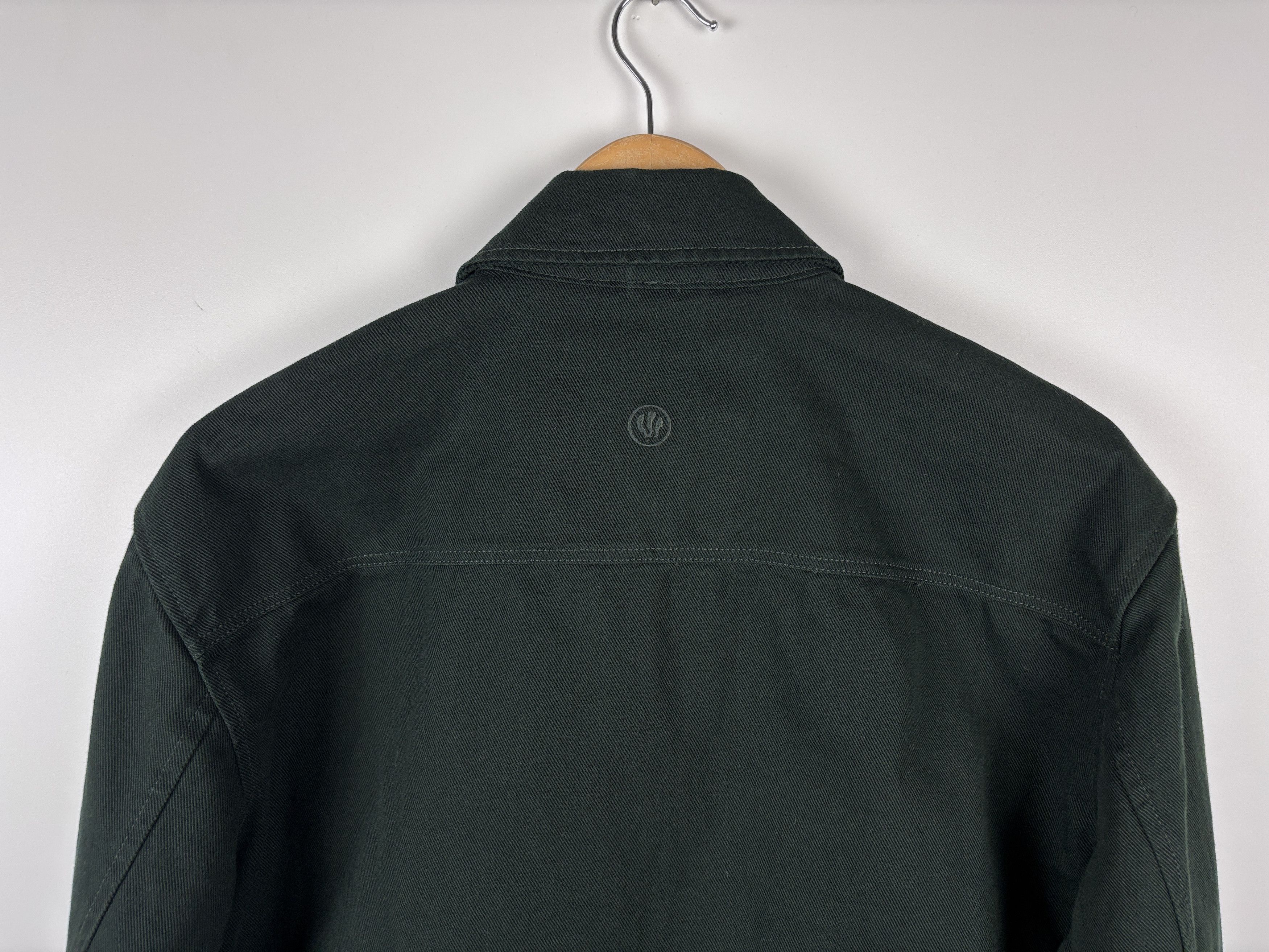 FatFace Mens Fat Face Chore Overshirt Denim Jacket Green Dark Size L Size US L / EU 52-54 / 3 - 6 Thumbnail