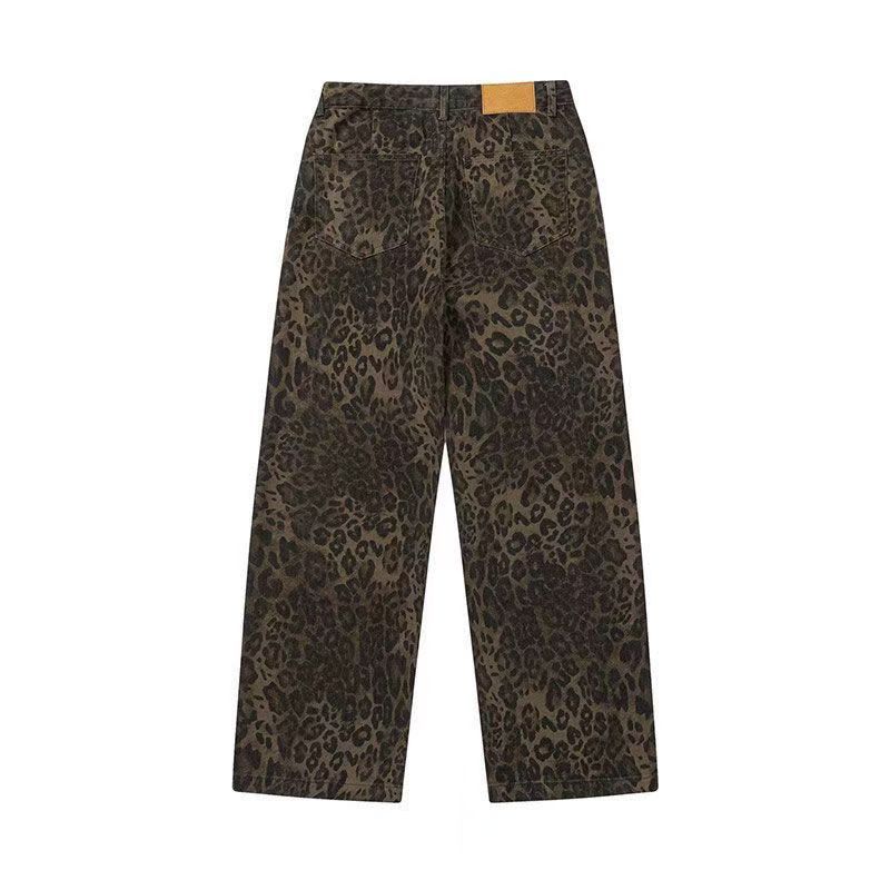 Japanese Brand × Jean High Street Vintage Leopard Print Straight Leg Jeans Size US 34 / EU 50 - 8 Thumbnail
