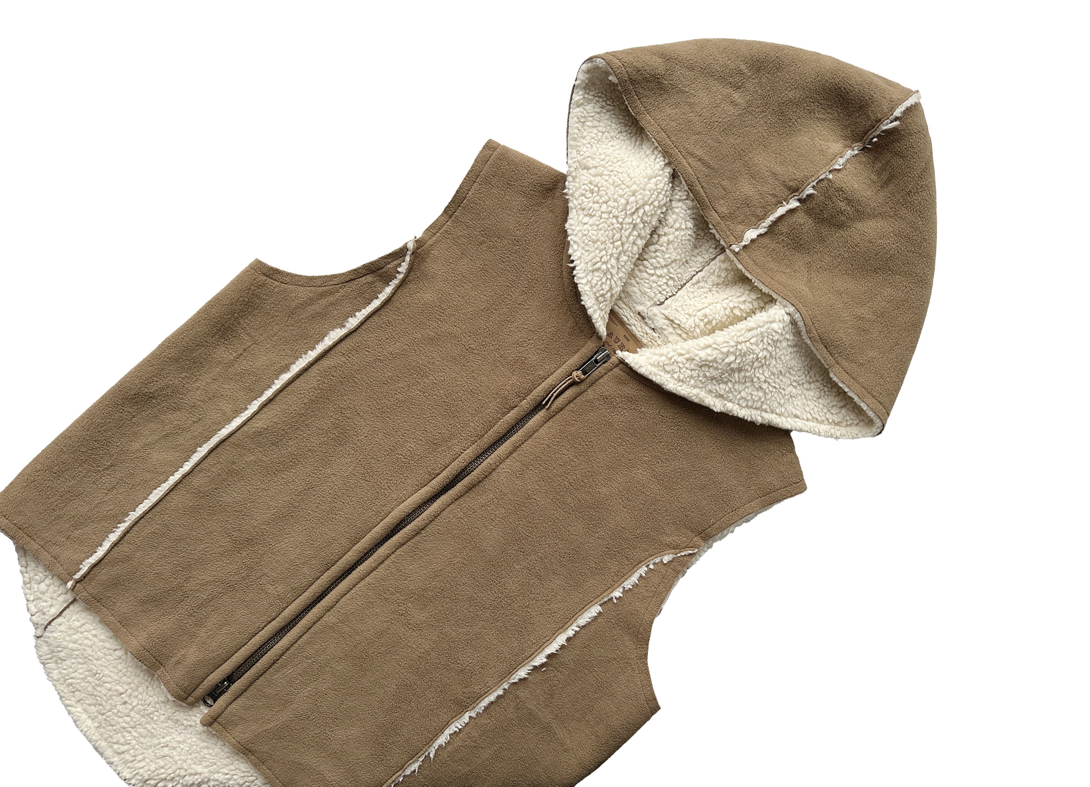 Lauren Ralph Lauren Lauren Ralph Lauren camel hooded sherpa fleece vest Size S / US 4 / IT 40 - 2 Thumbnail