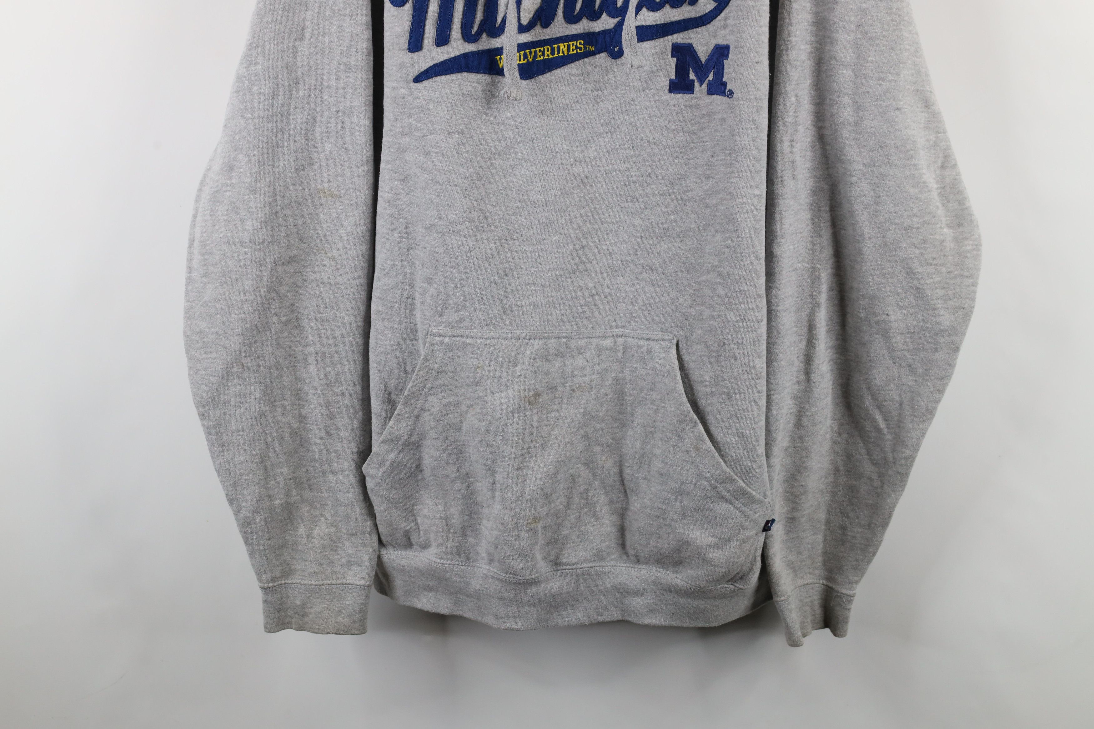 Vintage Vintage 90s Spell Out Script University of Michigan Hoodie Size US XXL / EU 58 / 5 - 3 Thumbnail