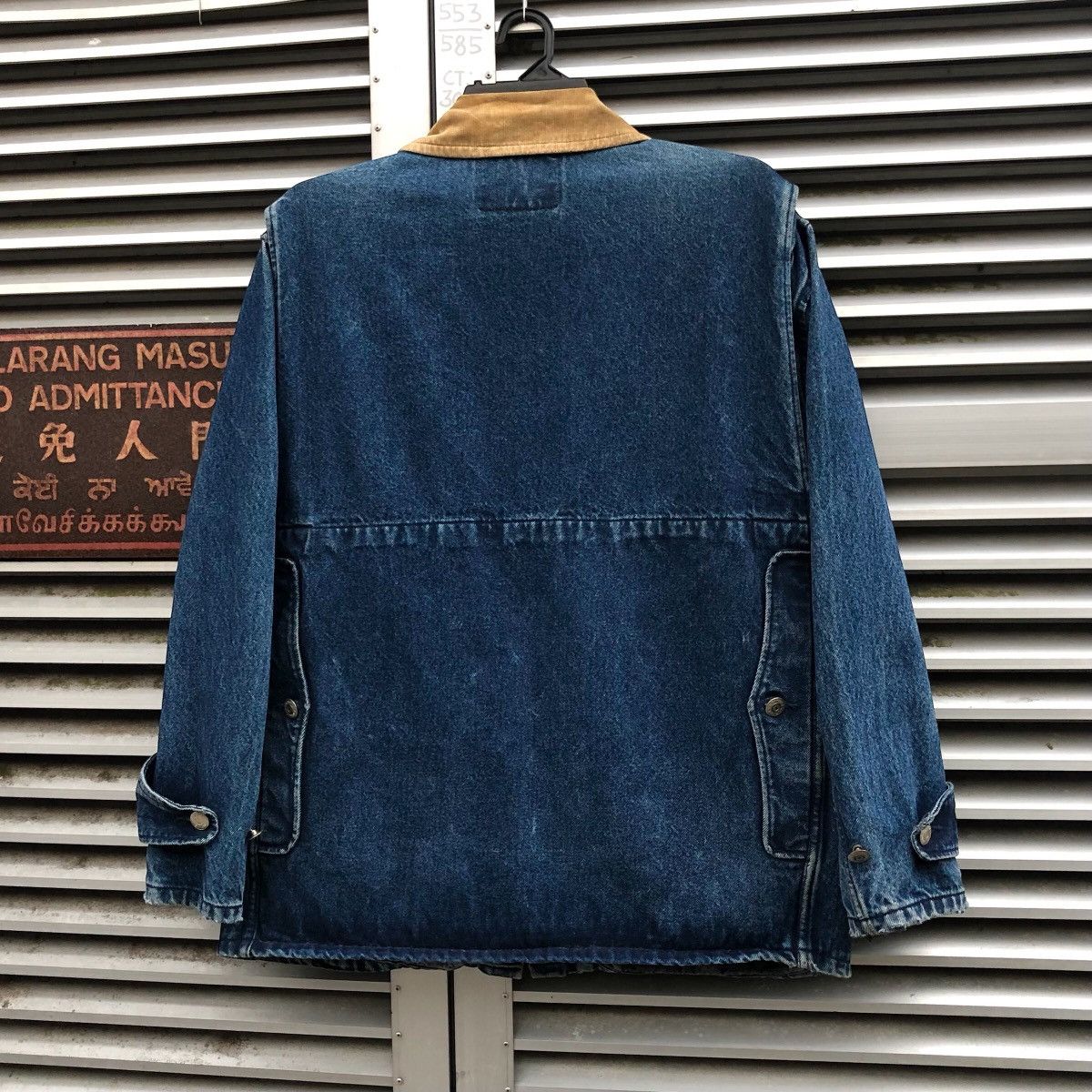 Edwin Vintage Edwin Distressed Denim Chore Work Jacket Size US L / EU 52-54 / 3 - 10 Thumbnail